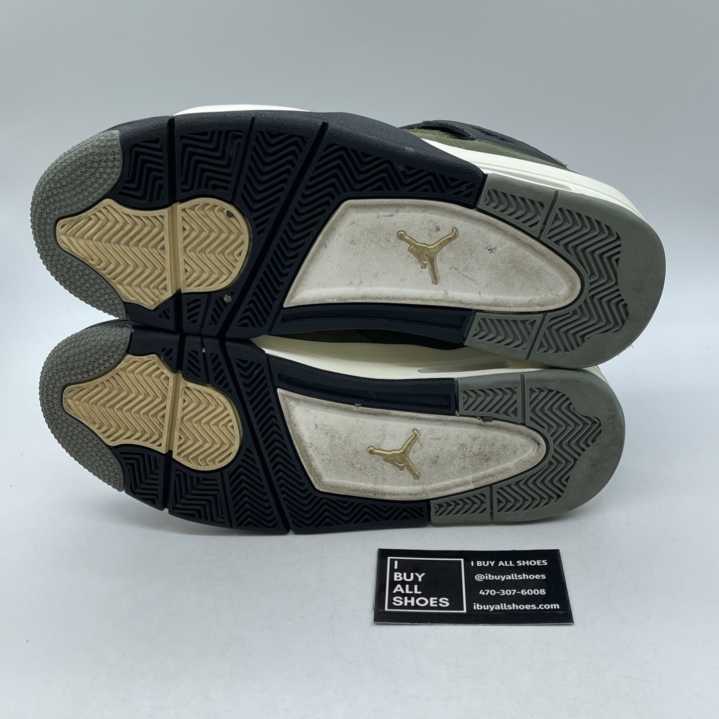Size 9.5 - Jordan 4 SE Retro Low Craft - Olive Black Suede Leather (FB9927-200)