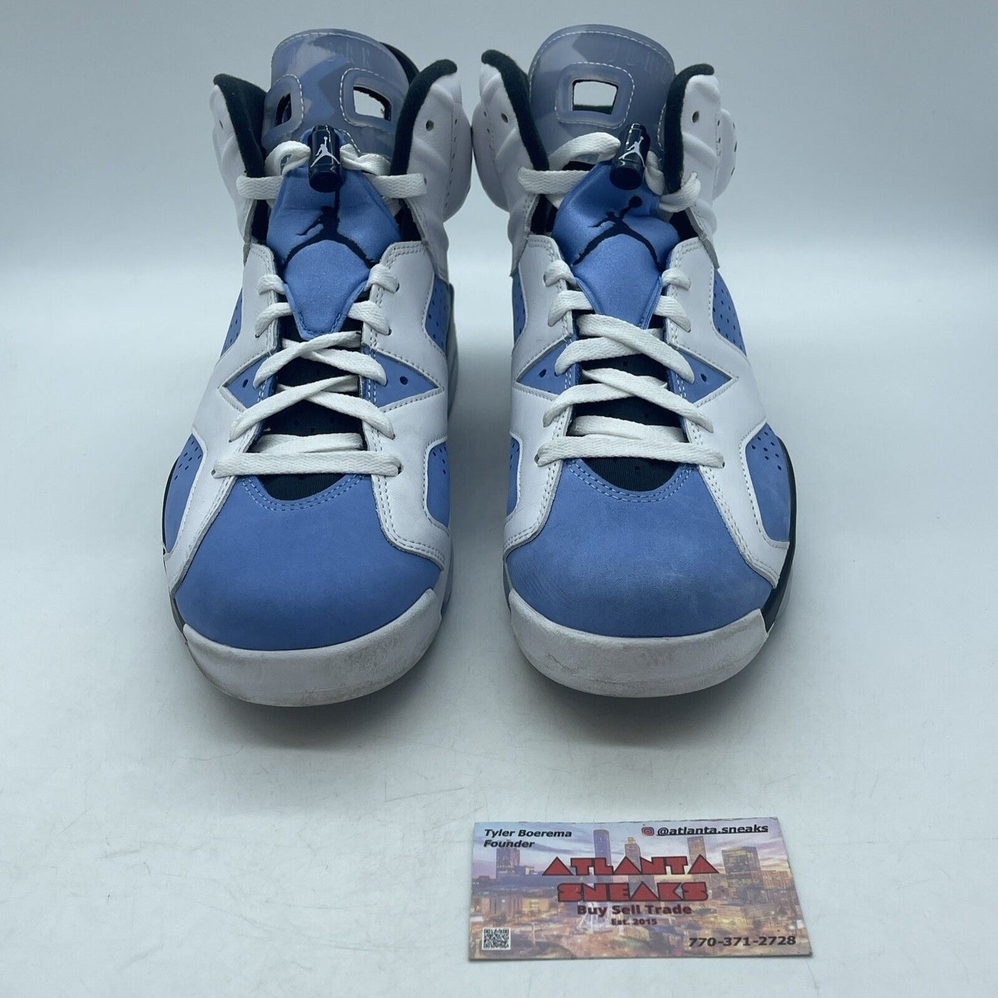 Size 9.5 - Jordan 6 Retro Mid UNC Home White Blue Black Suede (CT8529-410)