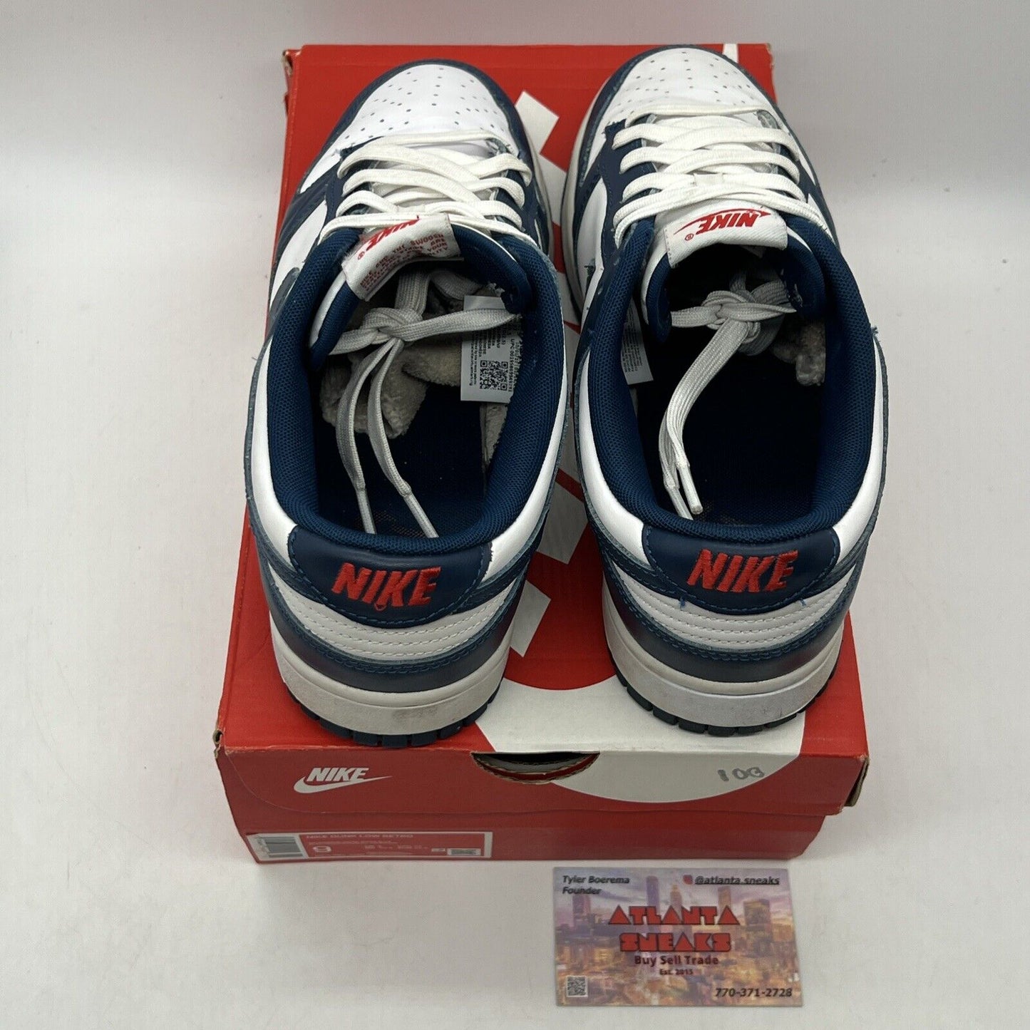 Size 9 - Nike Dunk Low Velarian Blue/White Leather (DD1391-400)