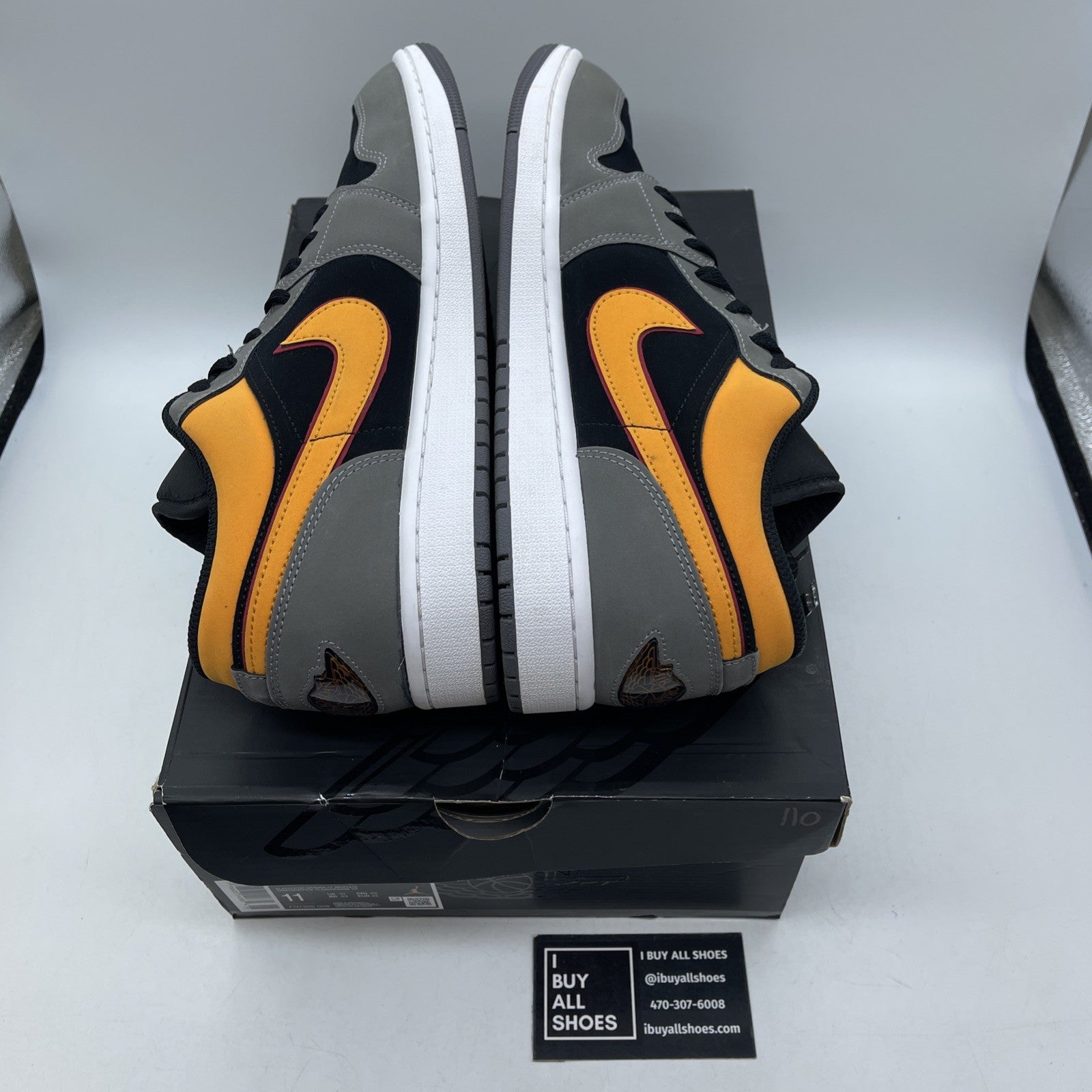 Size 11 - Air Jordan 1 SE Low Vivid Orange Black Grey Suede (FN7308-008)
