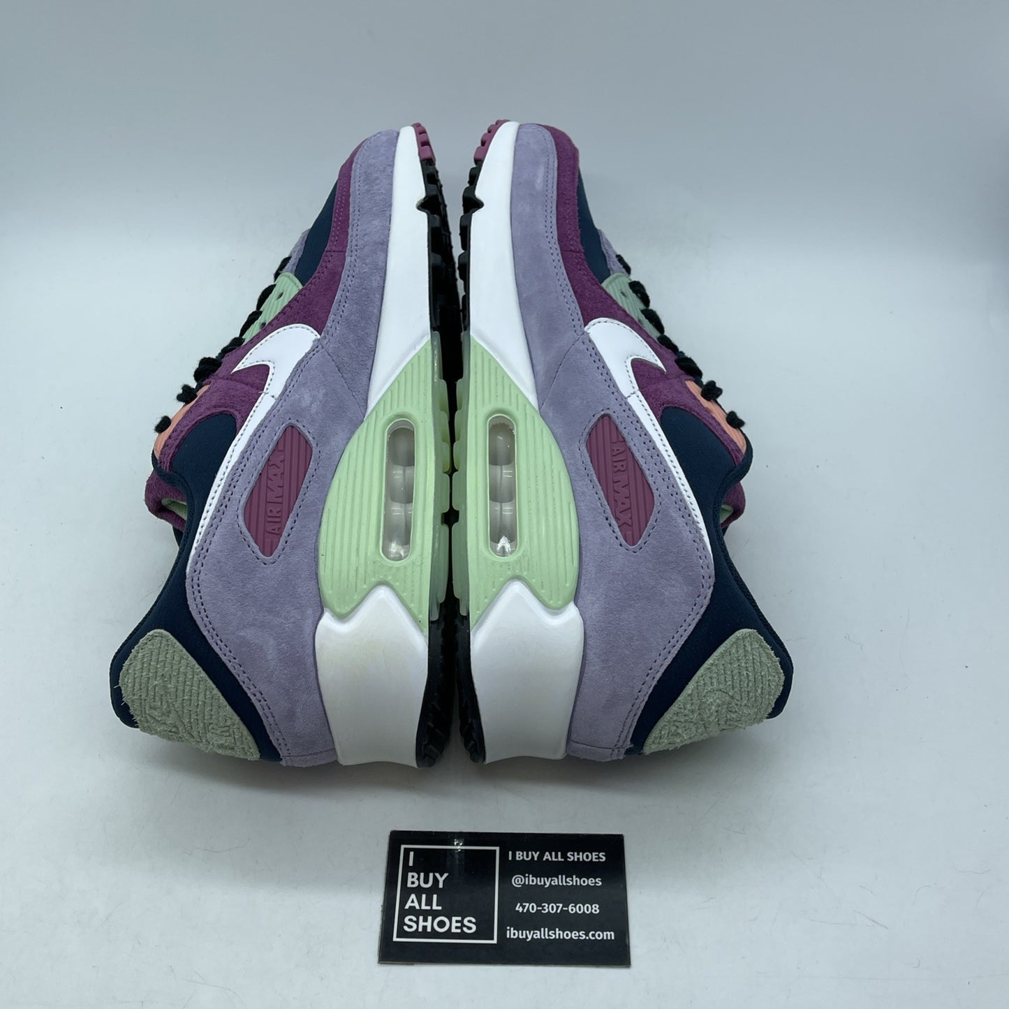Size 13 - Nike Air Max 90 NRG Light Bordeaux Armory Navy Suede (DM0035-500)