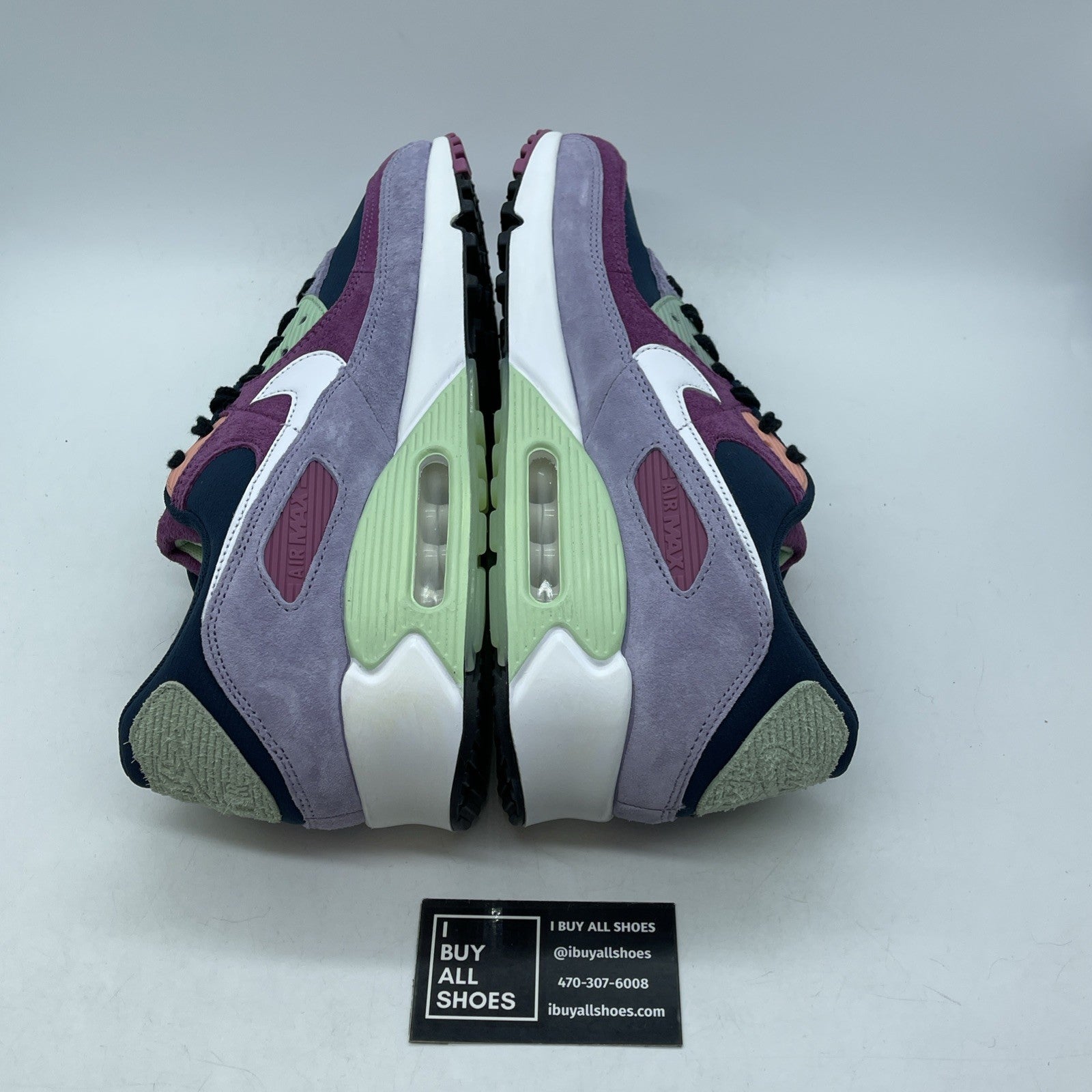 Size 13 - Nike Air Max 90 NRG Light Bordeaux Armory Navy Suede (DM0035-500)