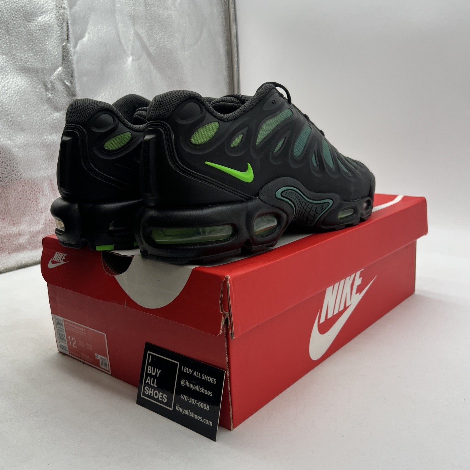 Size 12 - Nike Air Max Plus Drift Black Green Strike (FD4290-006)