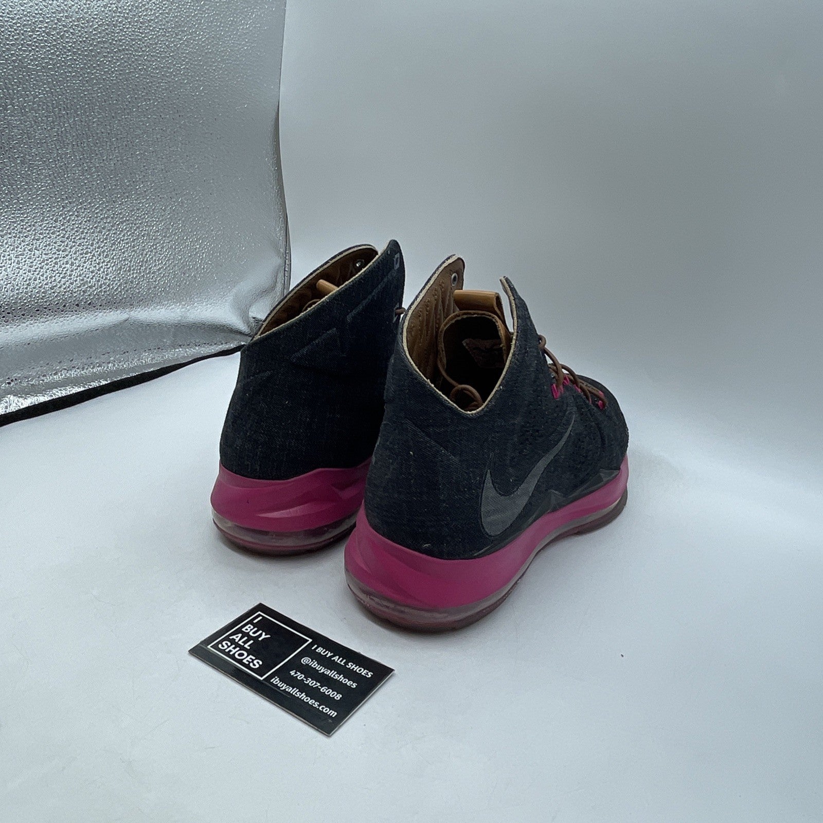 Size 11.5 - Nike LeBron 10 EXT Denim QS Denim (597806-400)