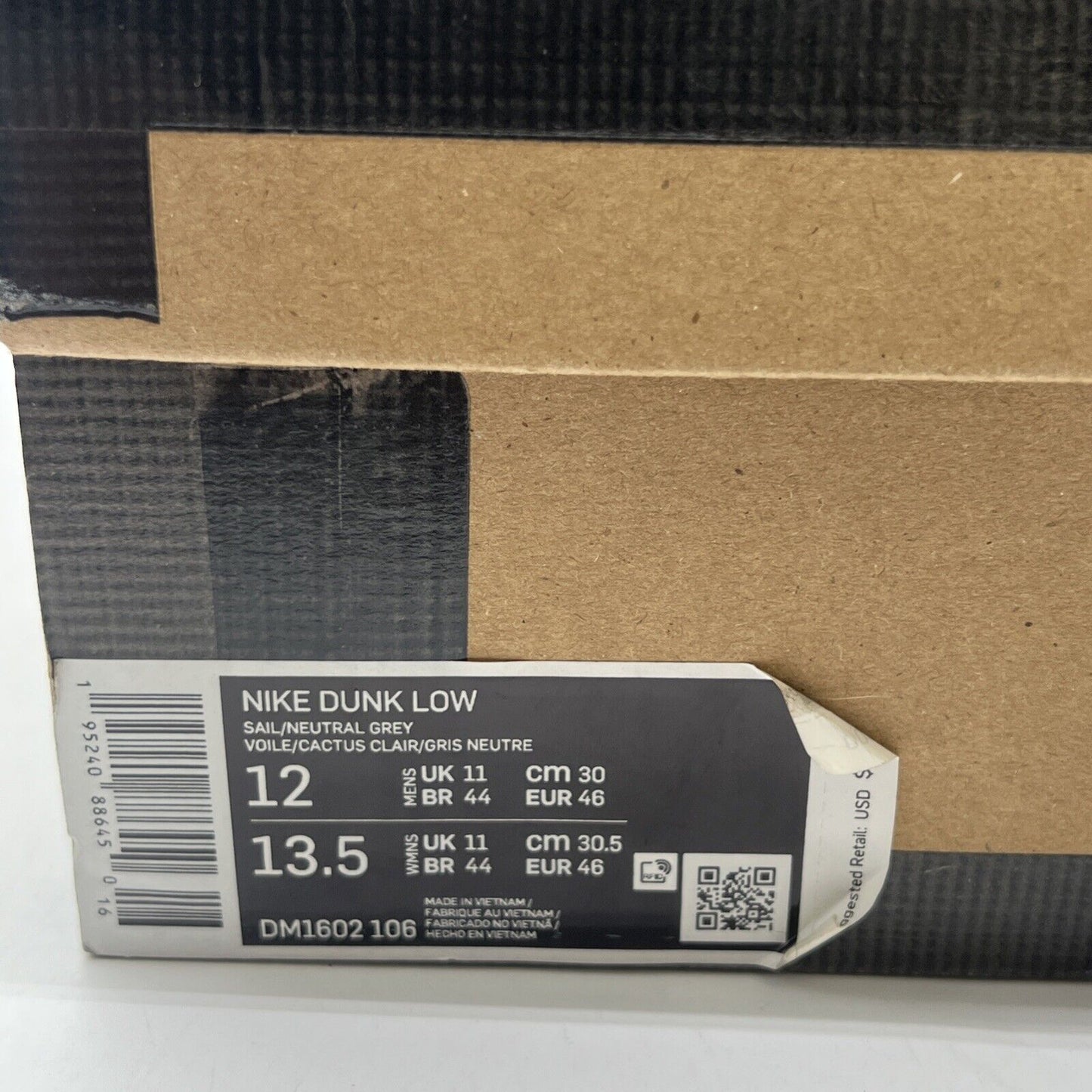 Size 12 - Nike Off-White x Dunk Low Lot 08 of 50 (DM1602-106)