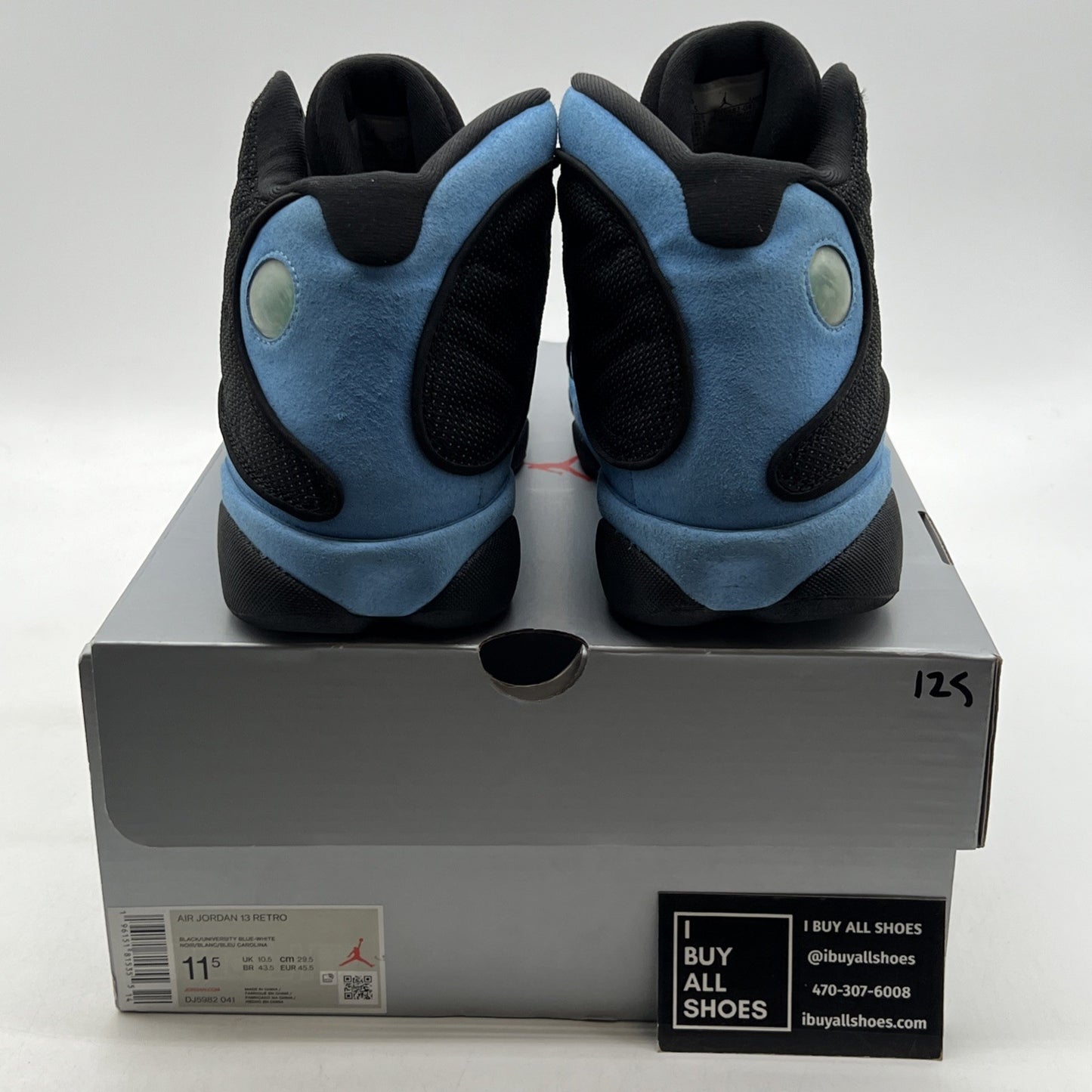 Size 11.5 - Air Jordan 13 Retro Mid Black University Blue (DJ5982-041)