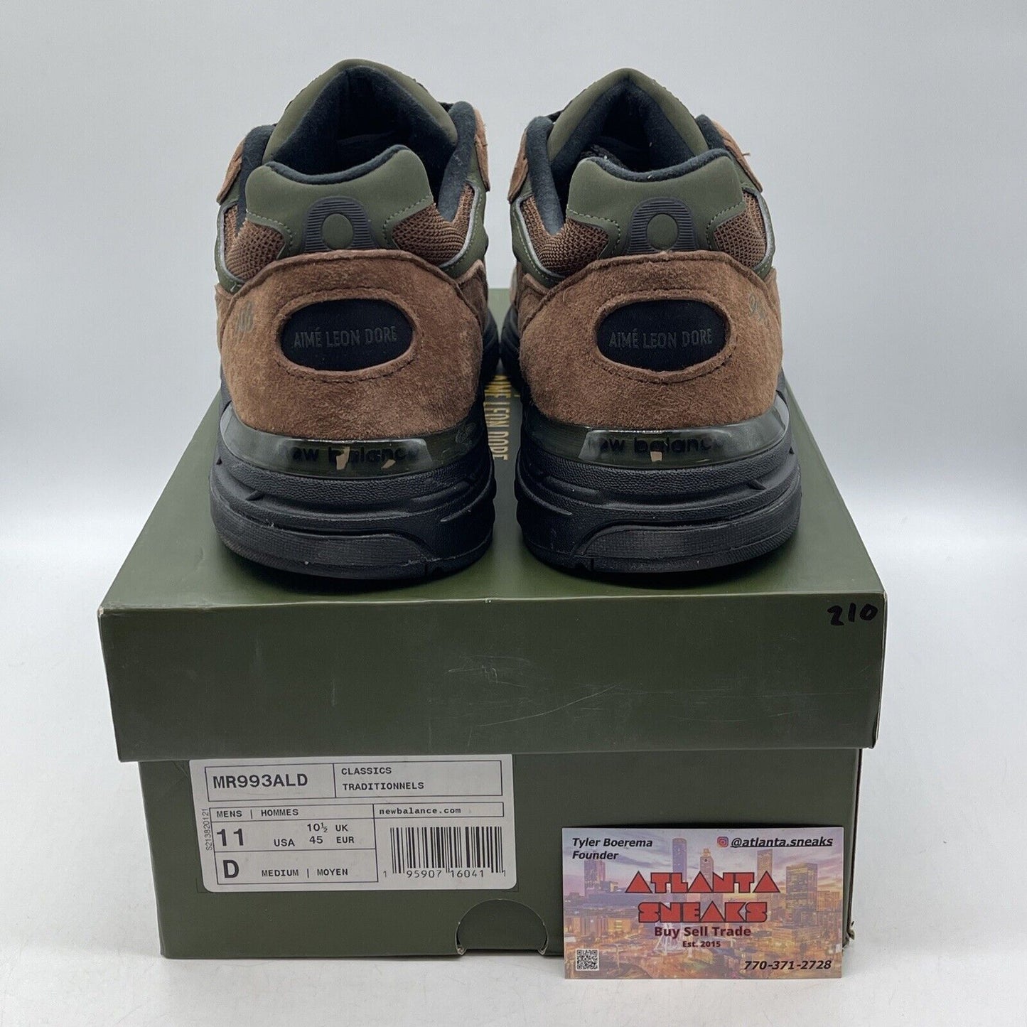 Size 11 - New Balance Aimé Leon Dore x 993 Made in USA Beef & Broccoli (MR993ALD