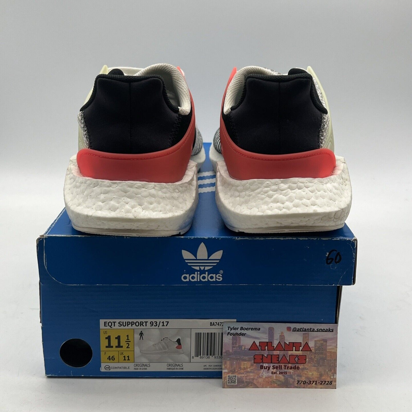 Size 11.5 - Adidas EQT Support 93/17 Turbo Equipment (BA7473) Sneakers