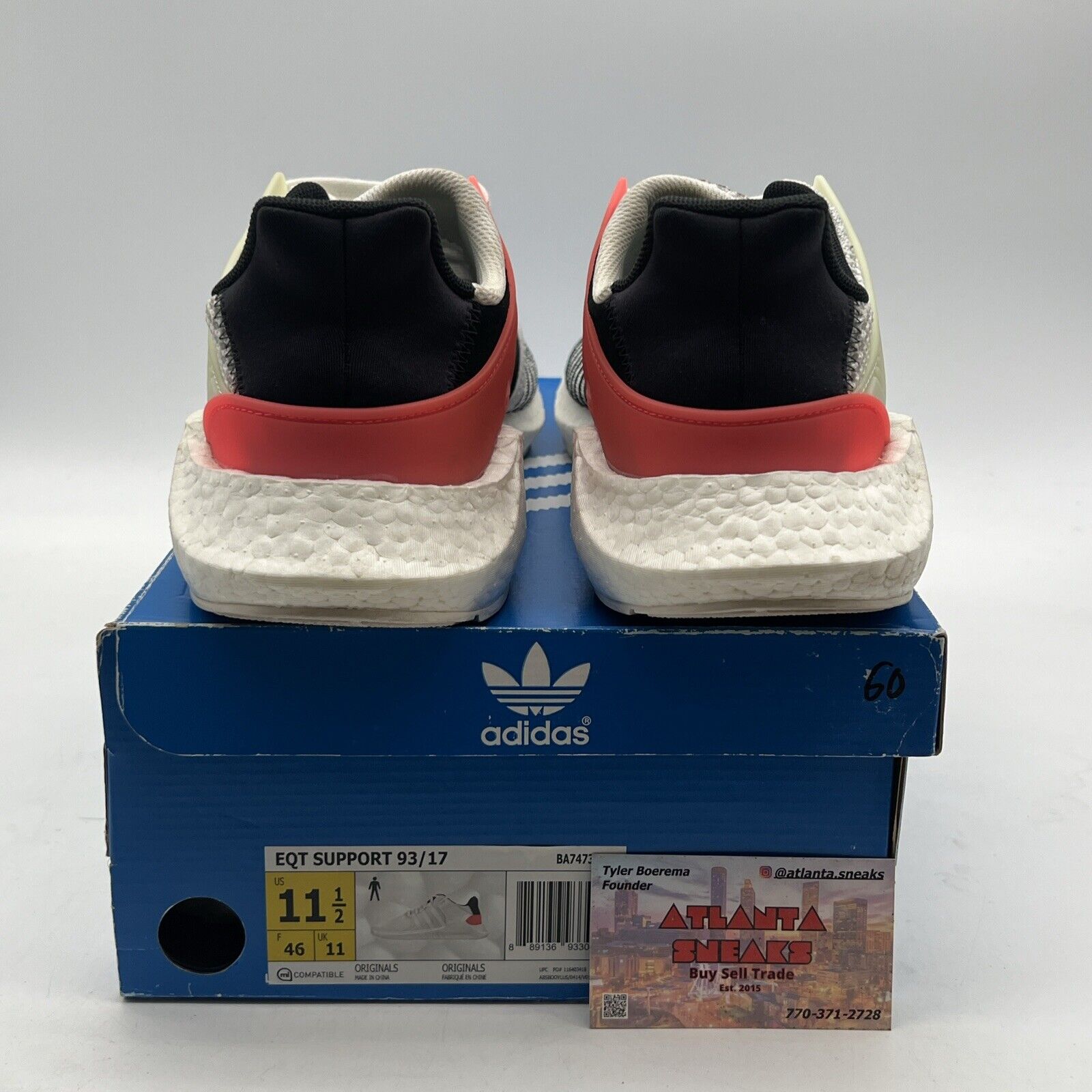 Size 11.5 - Adidas EQT Support 93/17 Turbo Equipment (BA7473) Sneakers