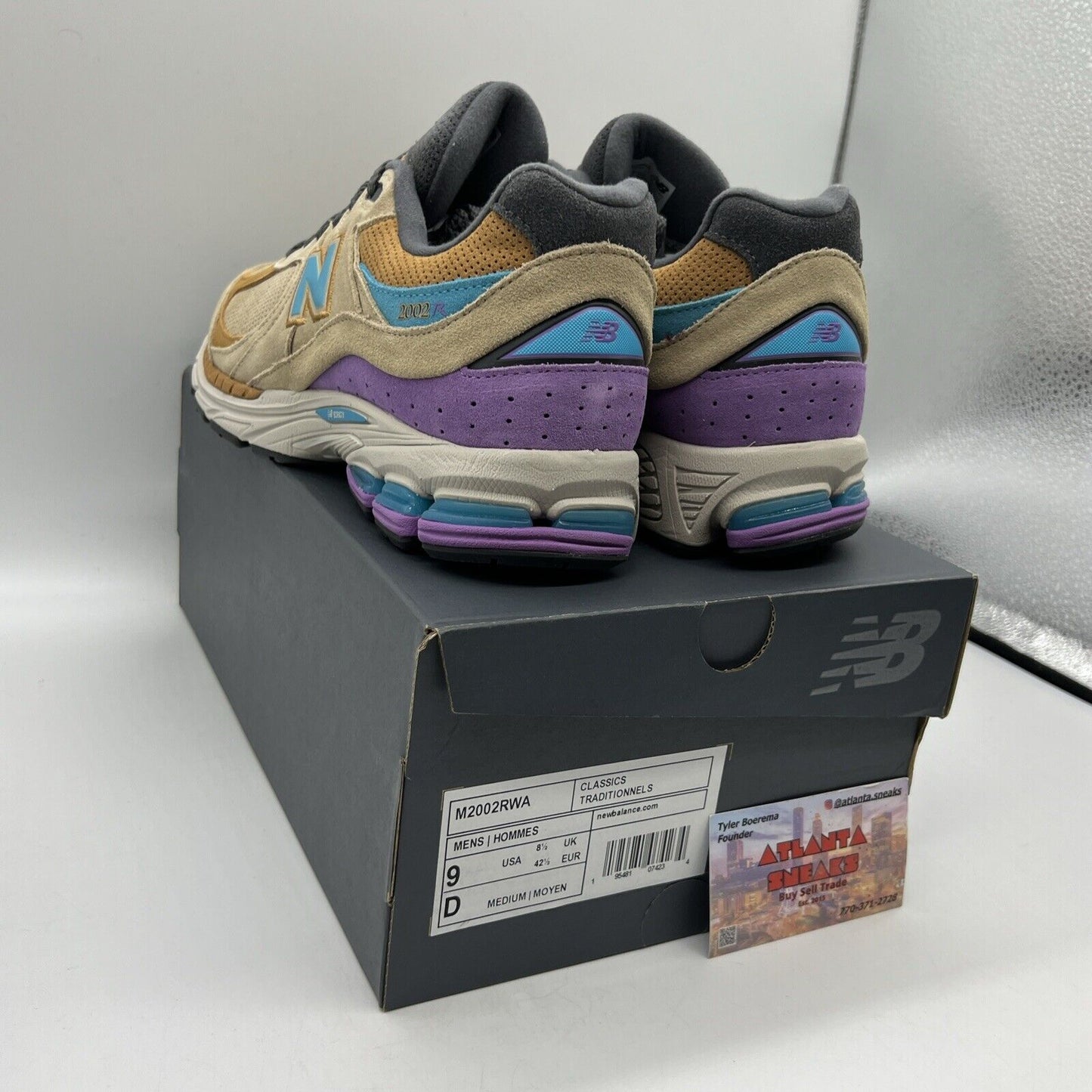 Size 9 - New Balance 2002R Incense Brand New Og All Purple Blue Tan Ds Sneakers