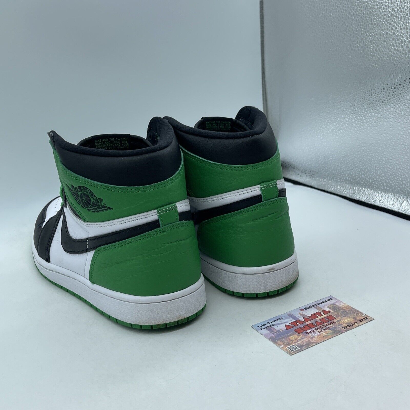 Size 11 - Air Jordan 1 Retro OG High Lucky Green Black Leather (DZ5485-031)