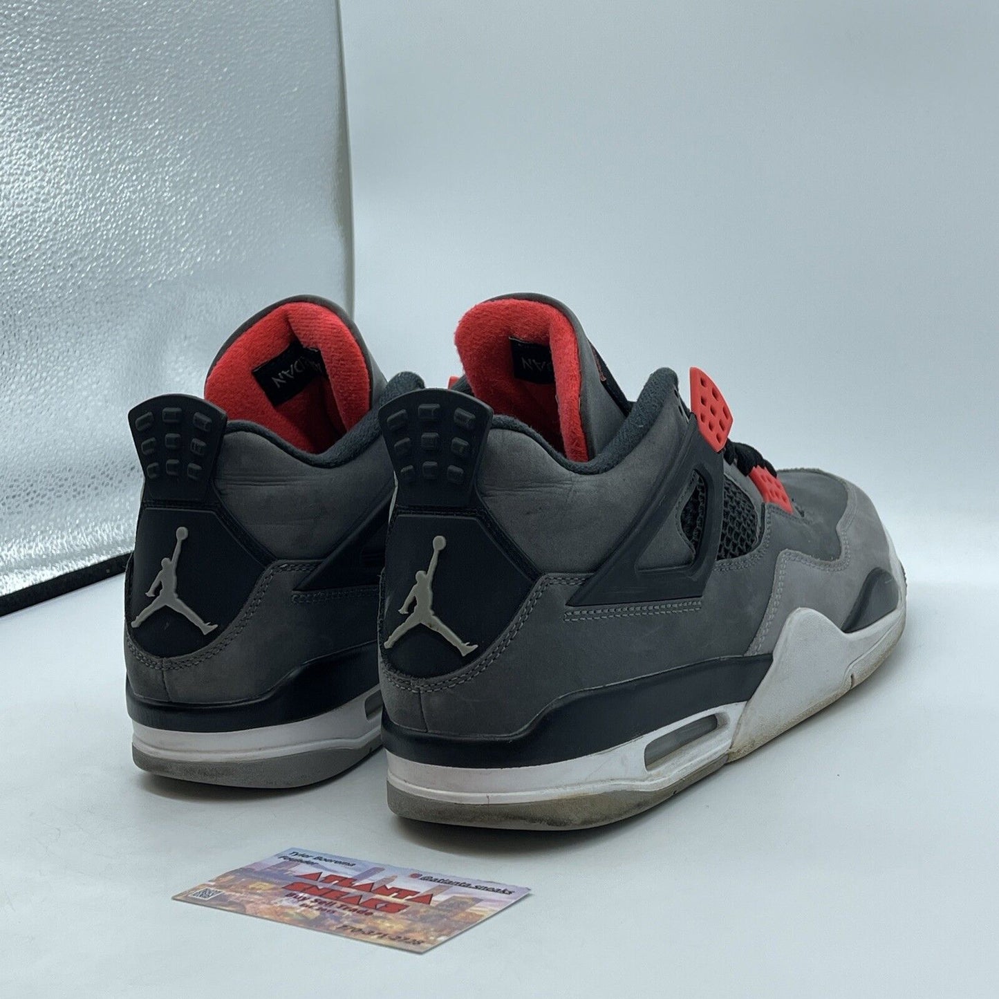 Size 8.5 - Jordan 4 Retro Mid Infrared Gray White Black Red (DH6927-061)