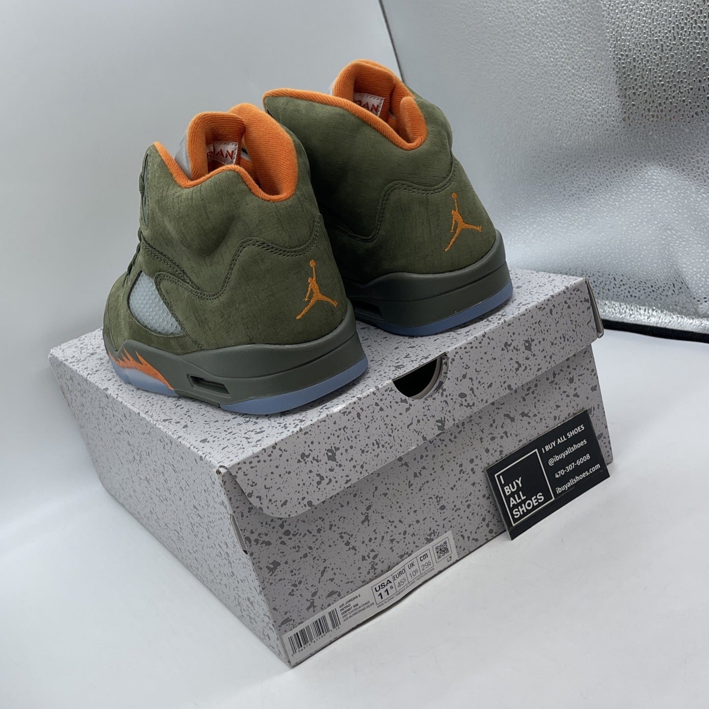 Size 11.5 - Air Jordan 5 Retro 2024 Olive Green (DD0587-308)
