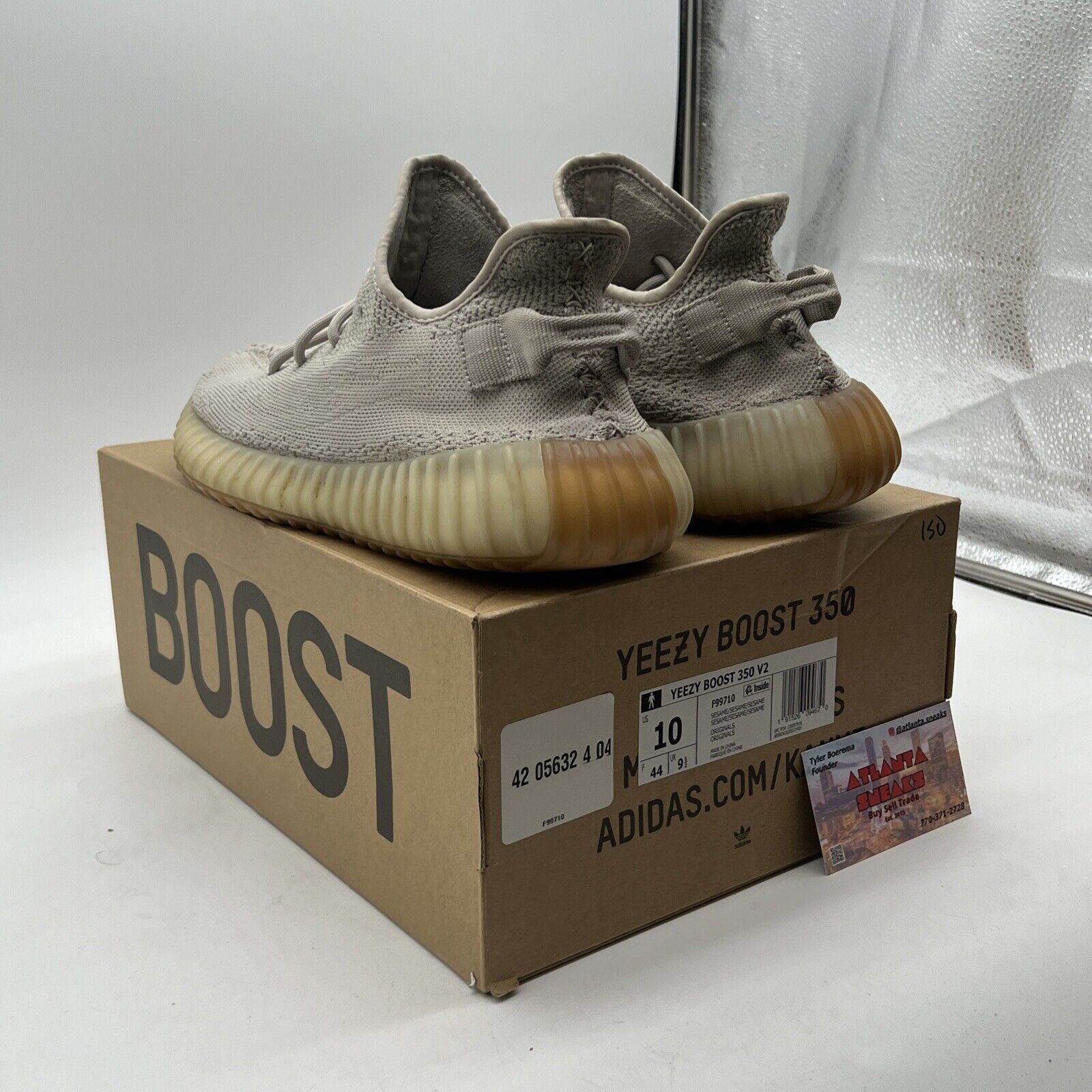 Size 10 - adidas Yeezy Boost 350 V2 Low Sesame (F99710)