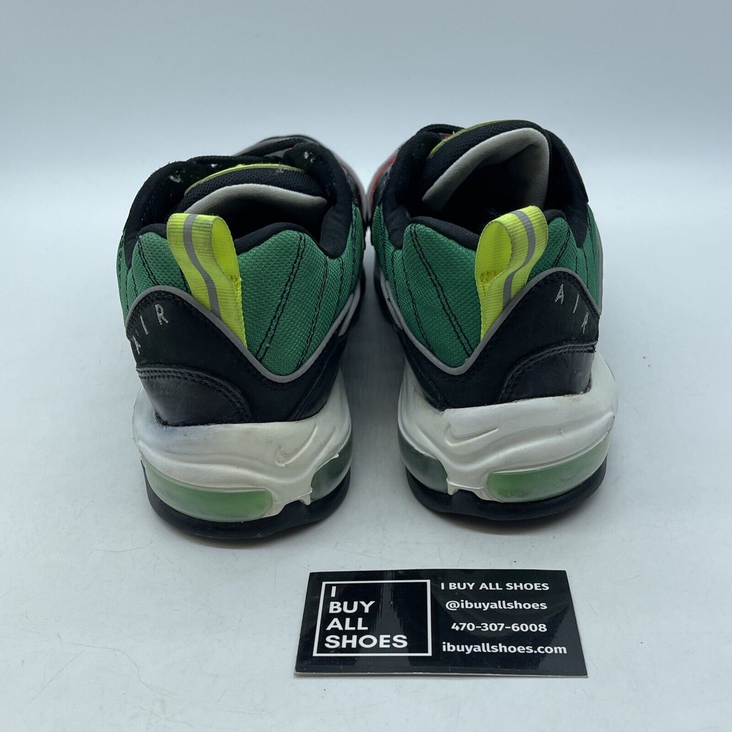 Size 11.5W - Nike Olivia Kim x Air Max 98 No Cover Green Black Suede (CK3309-001