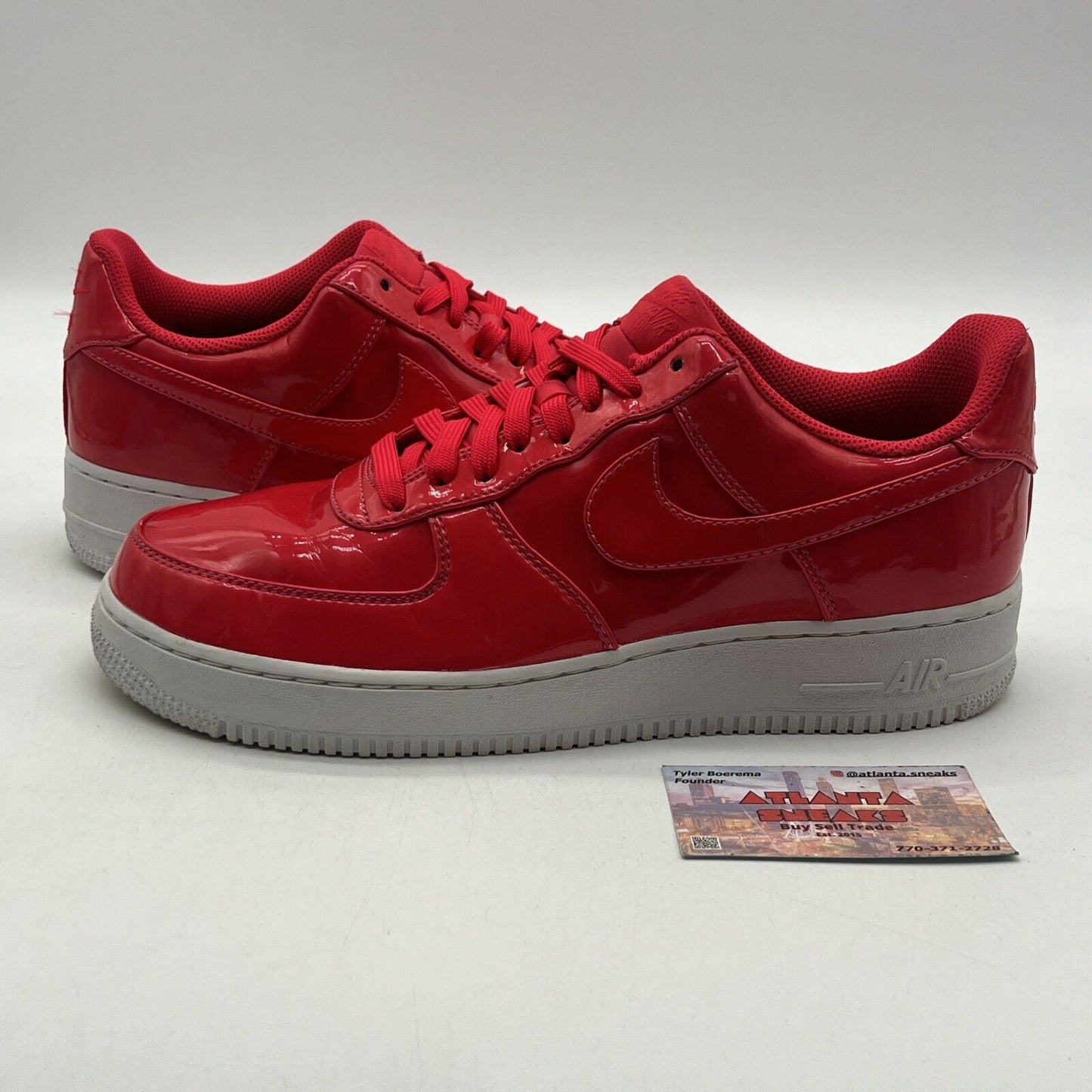 Size 9.5 - Nike Air Force 1 '07 LV8 UV Siren Red White Leather (AJ9505-600)