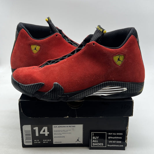 Size 14 - Air Jordan 14 Retro Ferrari (654459-670)