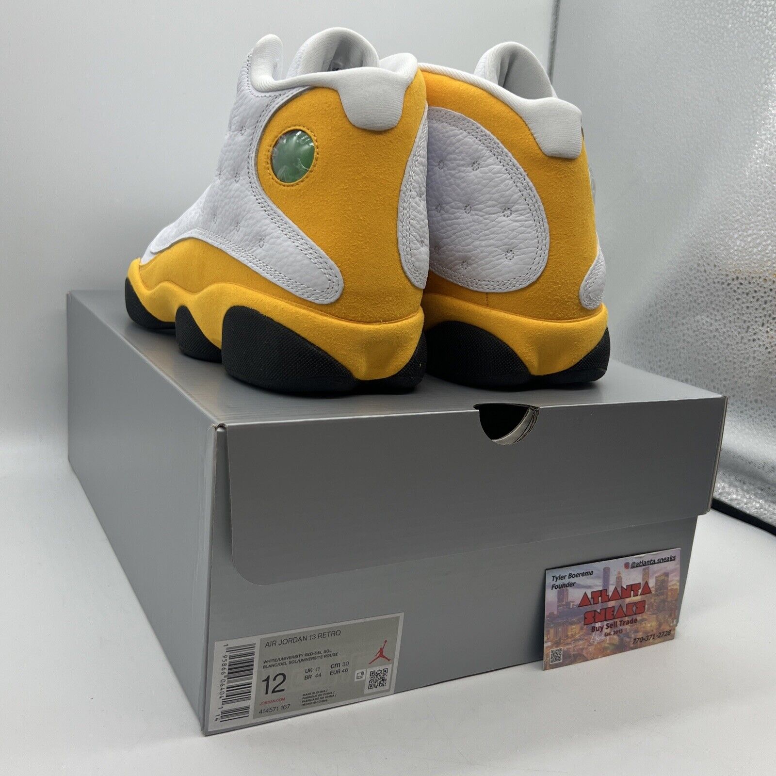 Size 12 - Jordan 13 Del Sol 2022 Brand New Og All White Yellow