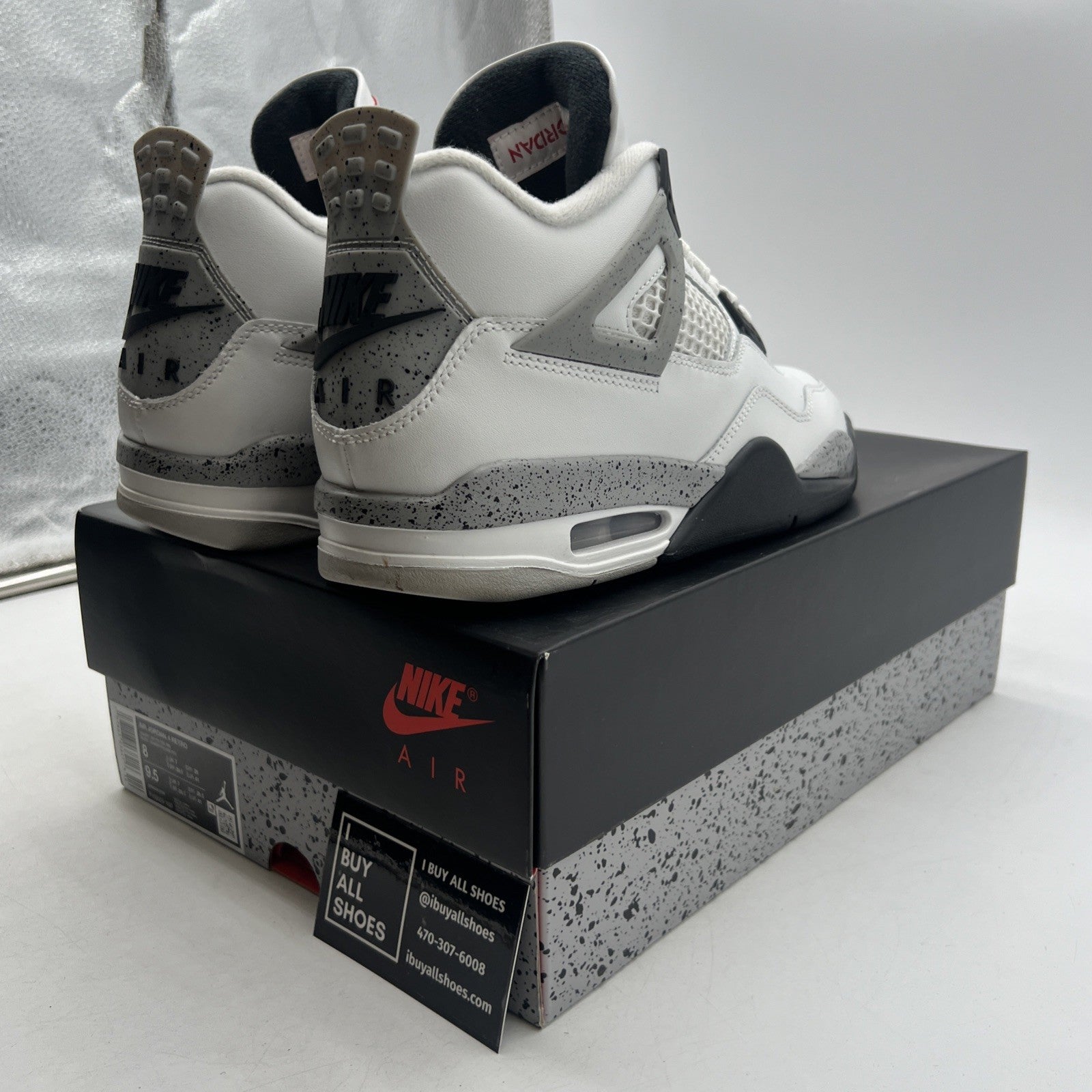 Size 8 - Air Jordan 4 Retro OG 2025 White Cement (FV5029-100)