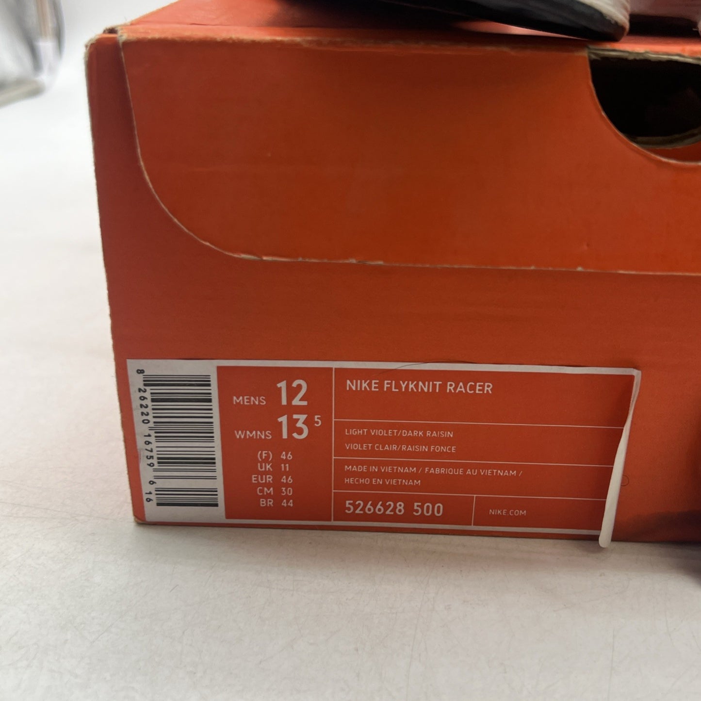 Size 12 - Nike Flyknit Racer Lavender (526628-500)