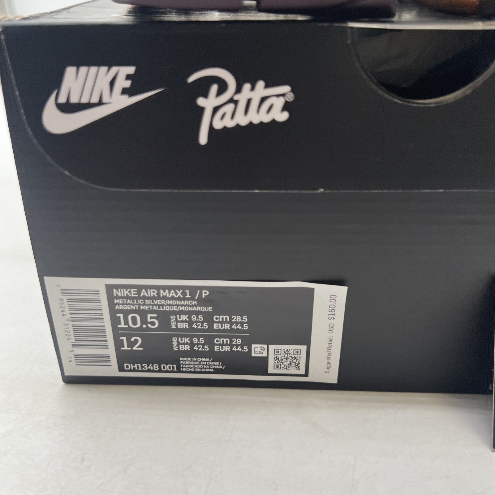 Size 10.5 - Nike Air Max 1 Patta Waves Monarch (DH1348-001)