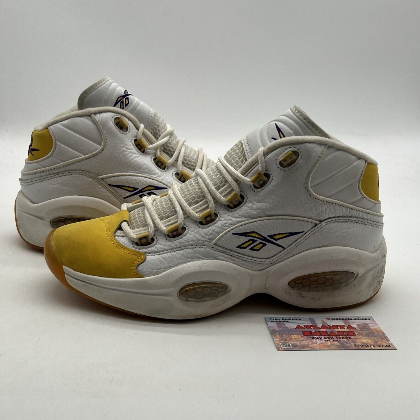 Size 9 - Reebok Question Mid Yellow Toe (FX4278)