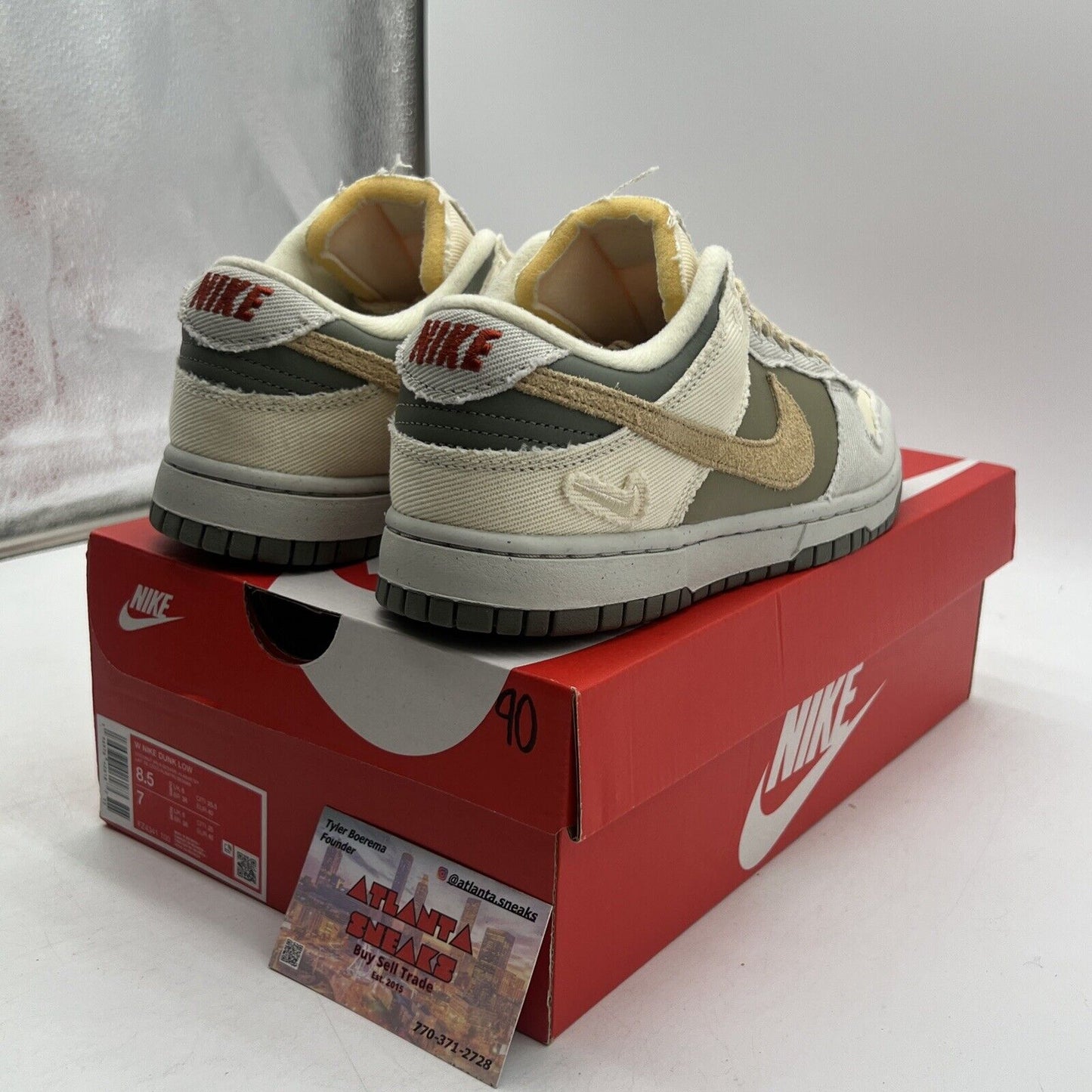 Size 8.5 - Nike Dunk Low Light Bone Dark Stucco W (FZ4341-100)