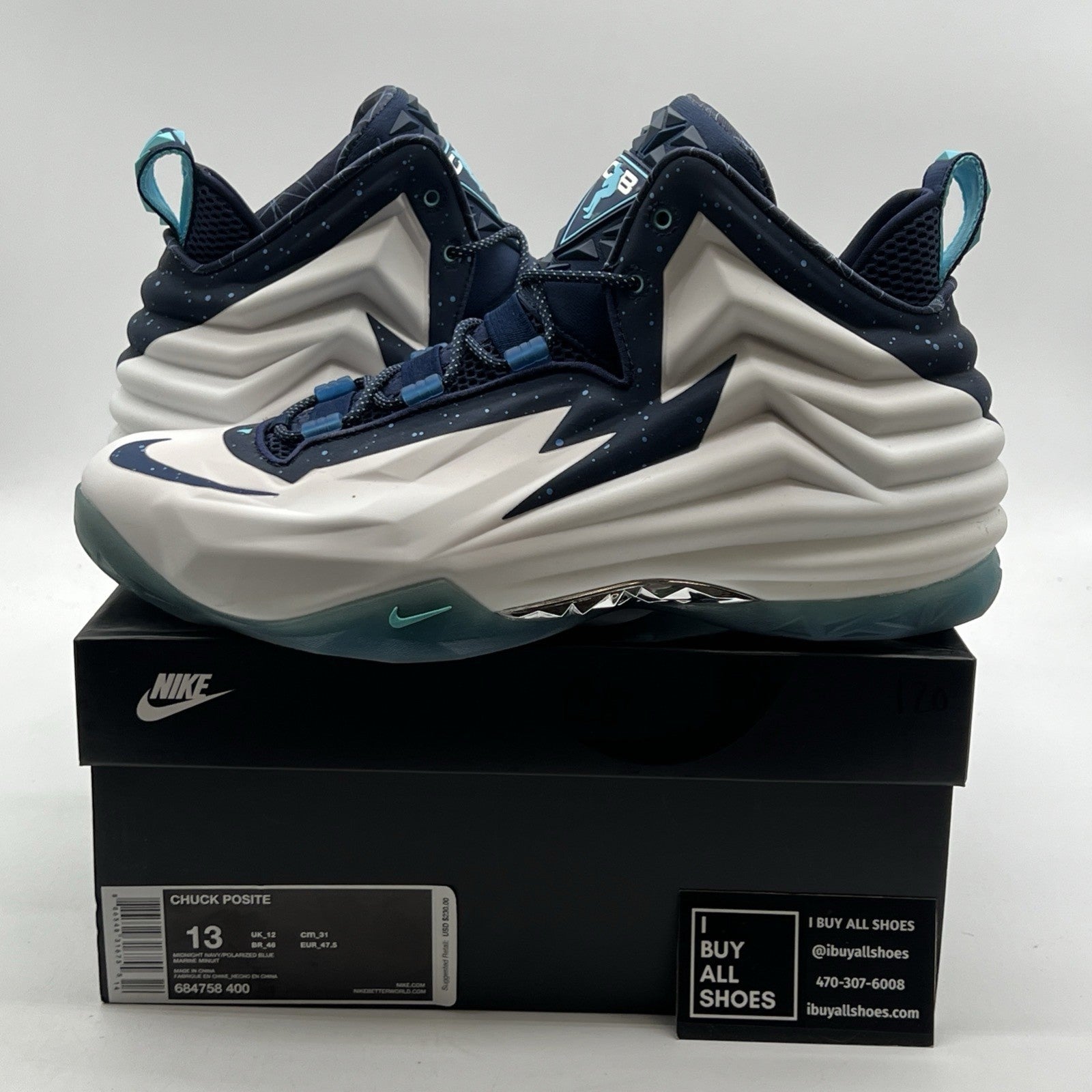 Size 13 - Nike Chuck Posite Midnight Navy (684758-400)