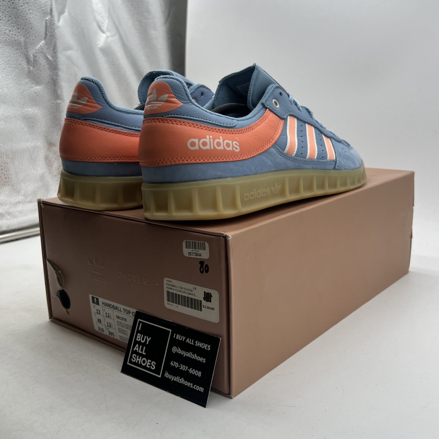 Size 13 - Adidas Oyster Holdings x Handball Top Ash Blue (DB1978)