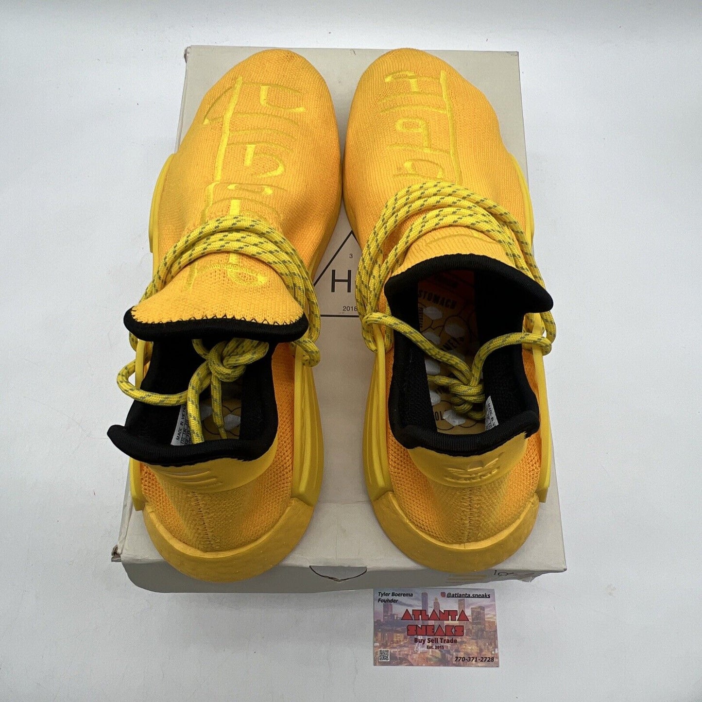 Size 12 - adidas Pharrell x NMD Human Race Yellow Black (GY0091)