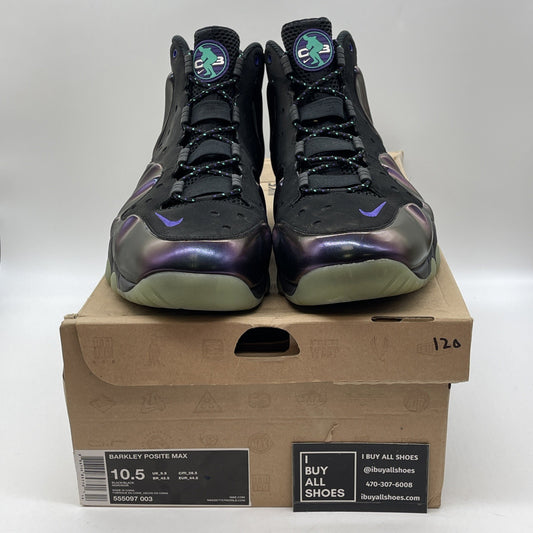 Size 10.5 - Nike Barkley Posite Max Eggplant Purple Black Suede (555097-003)