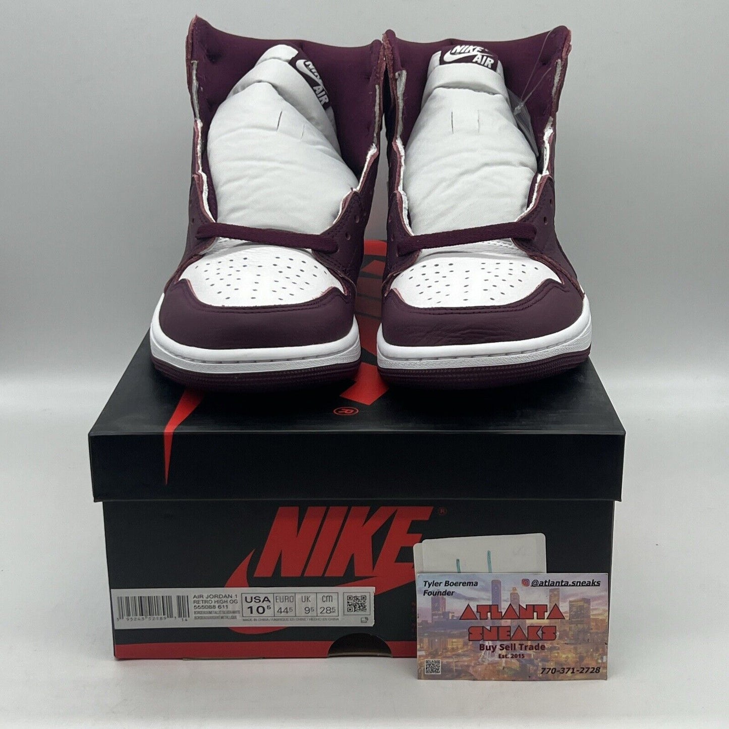 Size 10.5 - Jordan 1 Retro High OG Bordeaux Brand New Og All