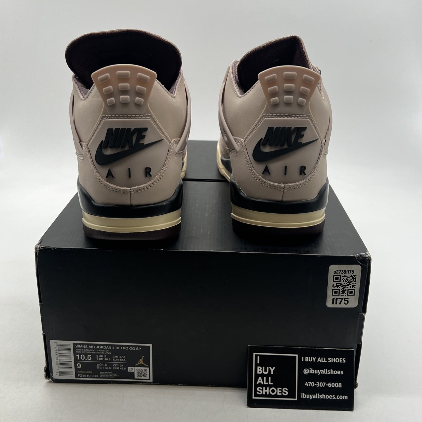 Size 10.5 - A Ma Maniére x Air Jordan 4 Retro While You Were Sleeping W