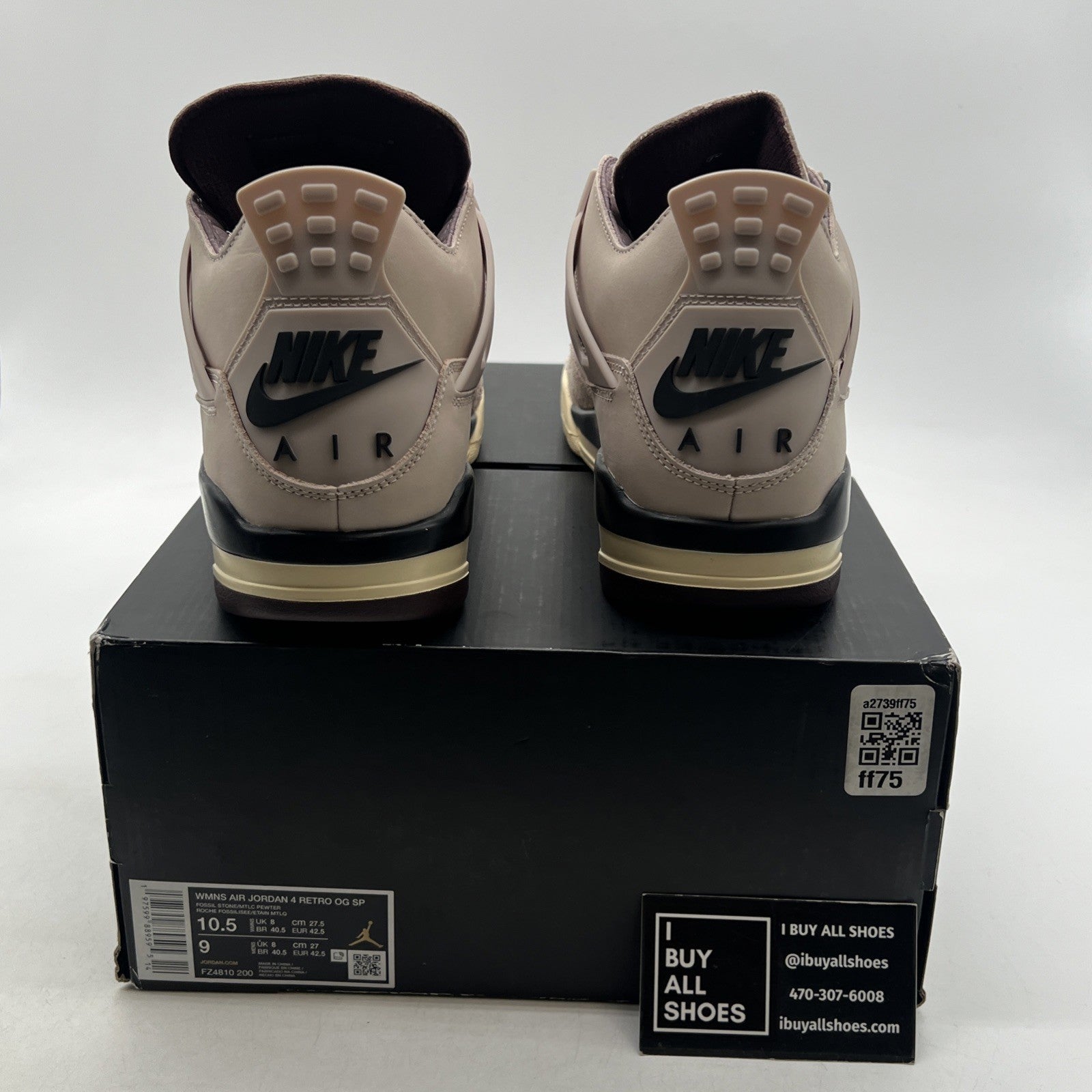 Size 10.5 - A Ma Maniére x Air Jordan 4 Retro While You Were Sleeping W