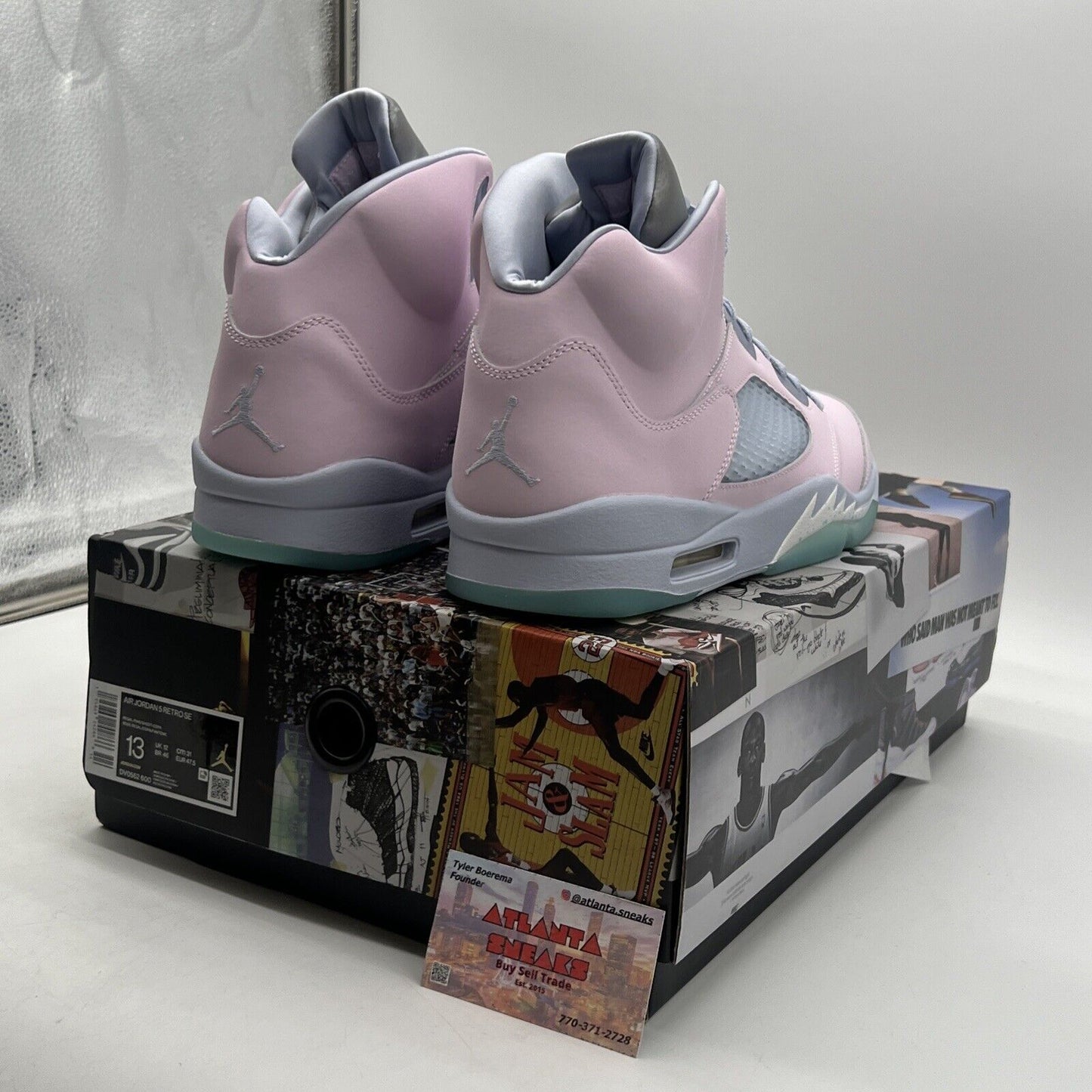 Size 13 - Jordan 5 Easter 2022 Pink Blue Leather (DV0562-600)