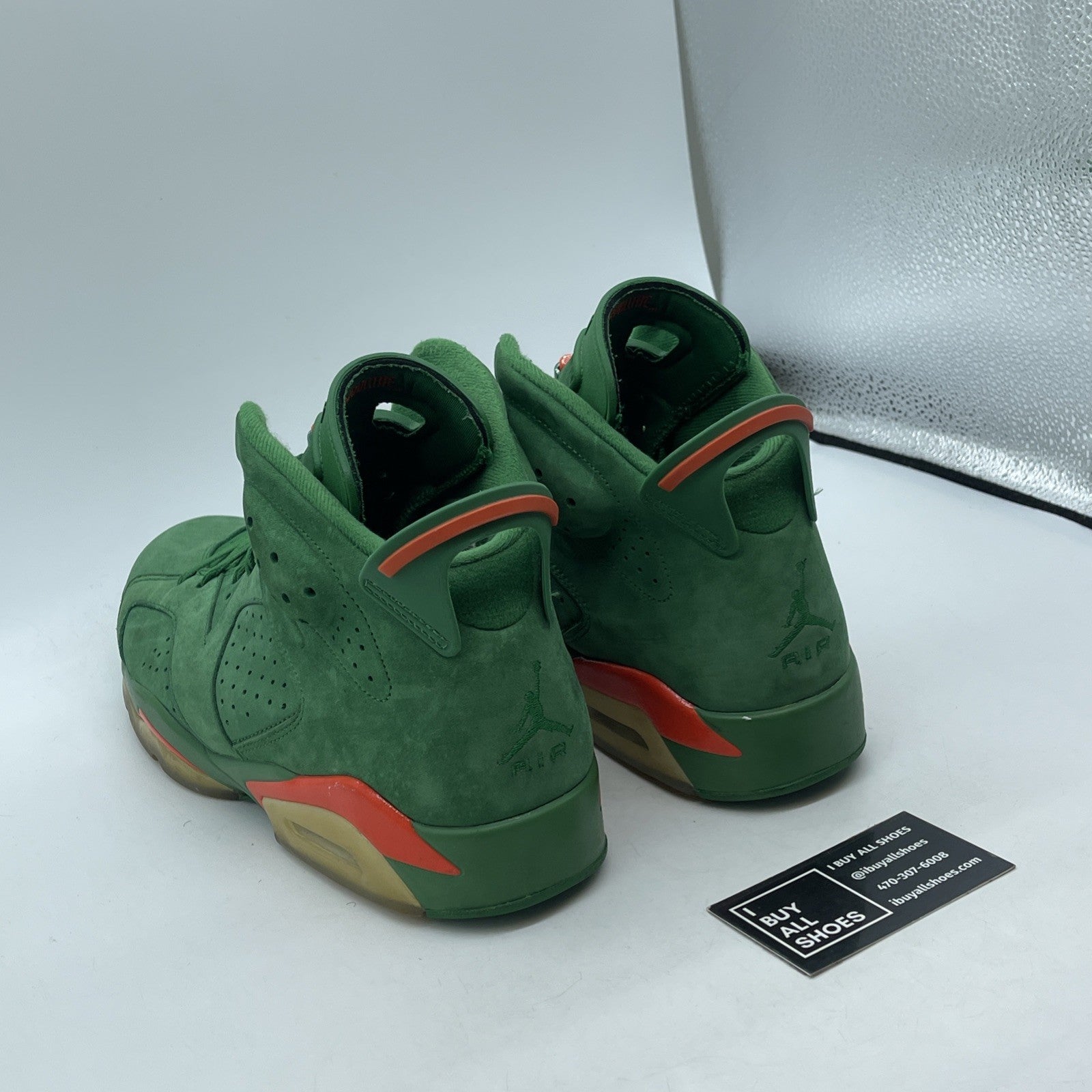 Size 11 - Air Jordan 6 Retro NRG Green Suede Gatorade Suede (AJ5986-335)