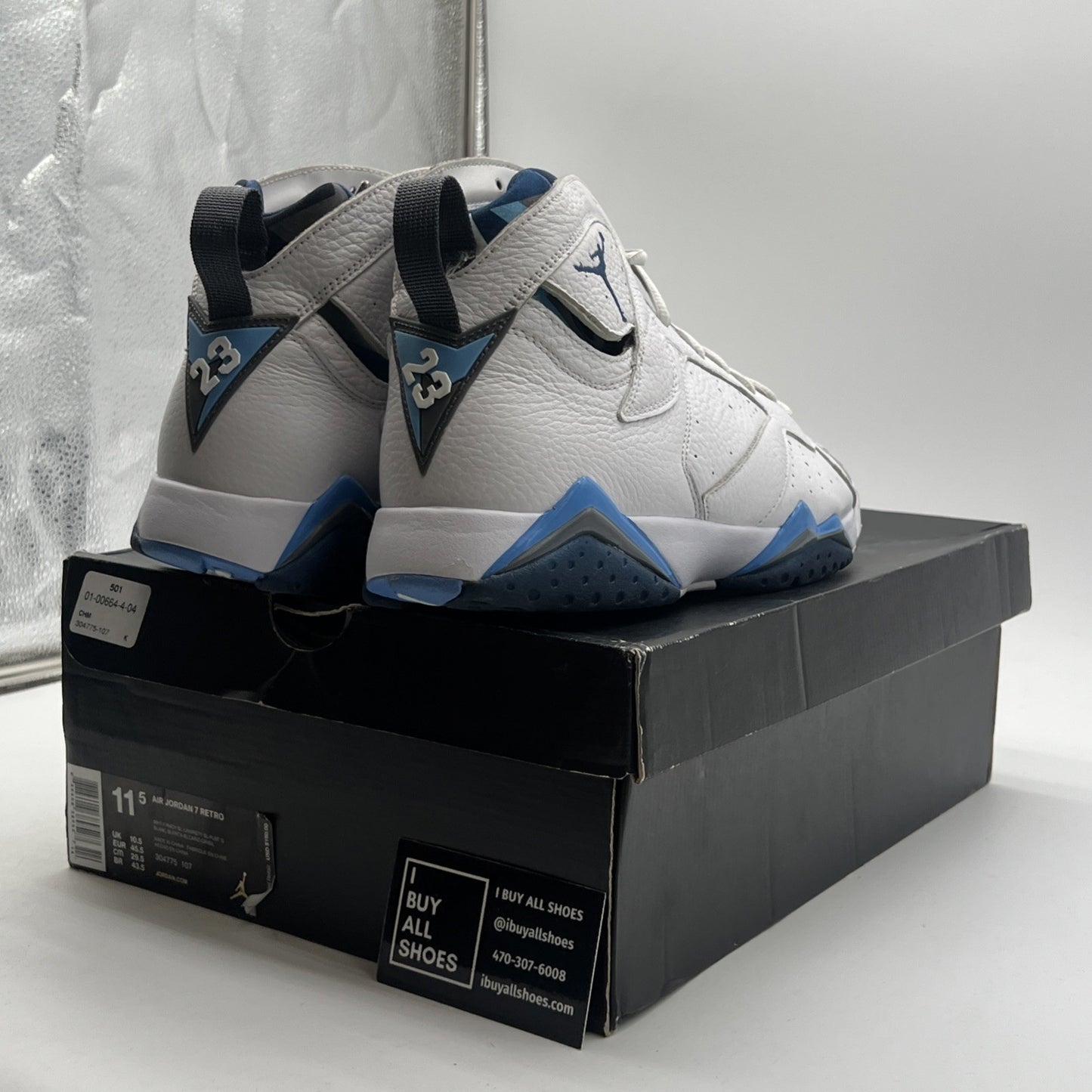 Size 11.5 - Air Jordan 7 Retro 2015 French Blue (304775-107)