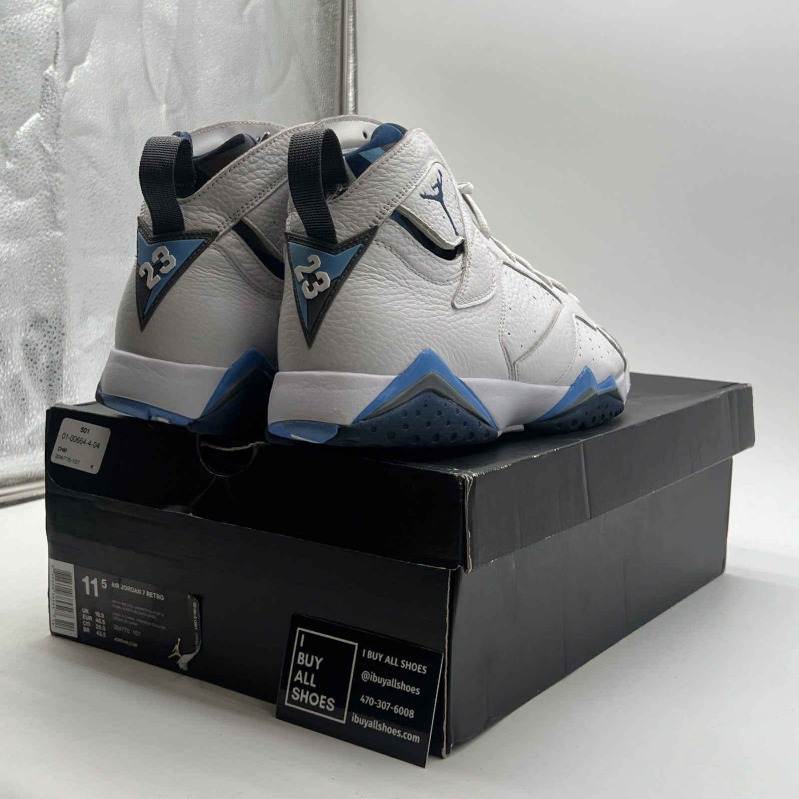 Size 11.5 - Air Jordan 7 Retro 2015 French Blue (304775-107)