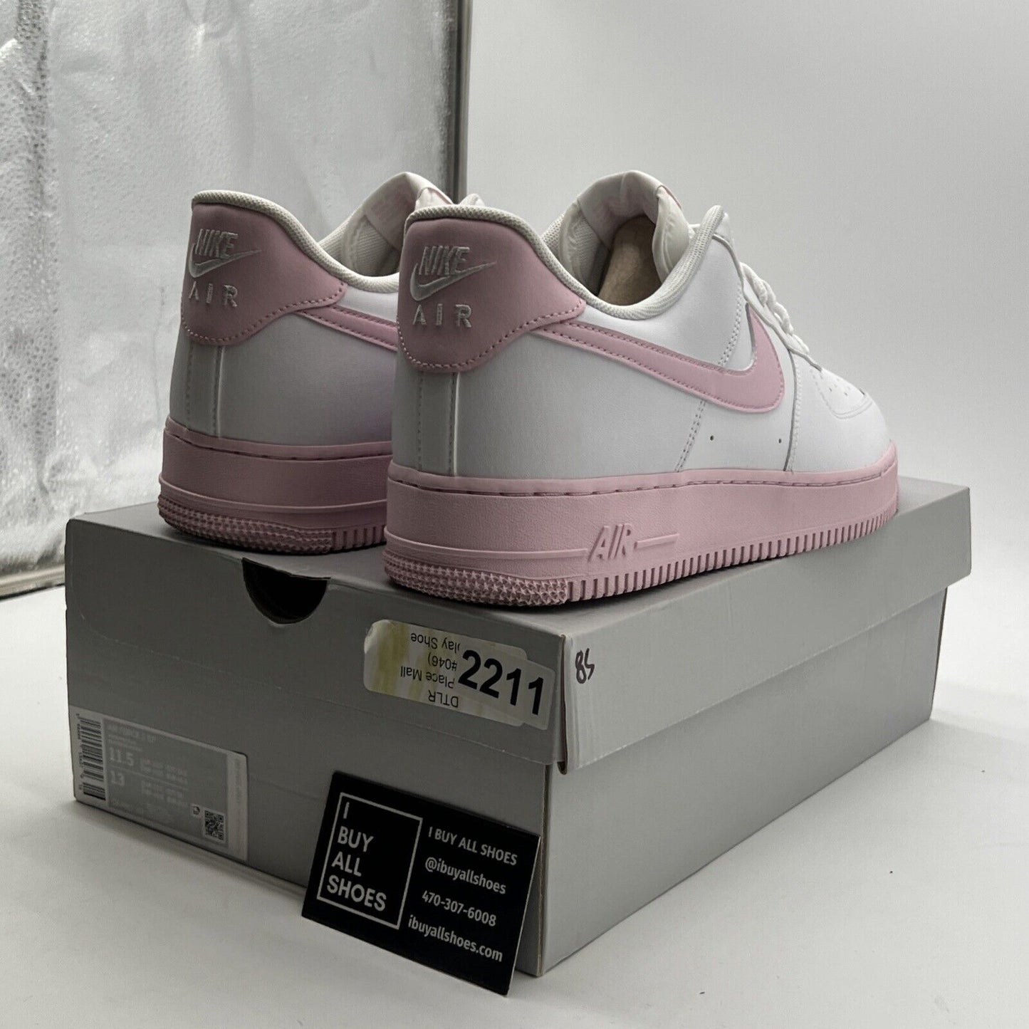 Size 11.5 - Nike Air Force 1 '07 Low White Pink Sole (CK7663-100)