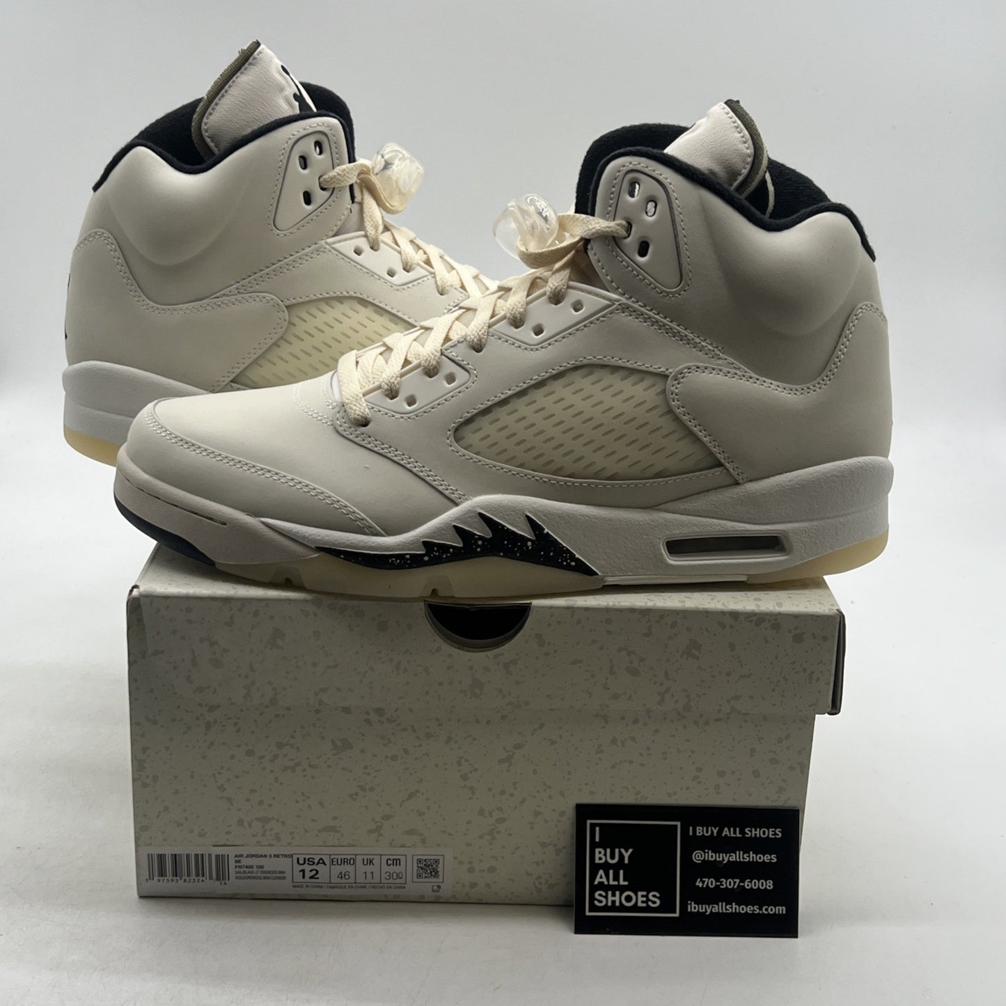 Size 12 - Air Jordan 5 Retro SE Sail (FN7405-100)
