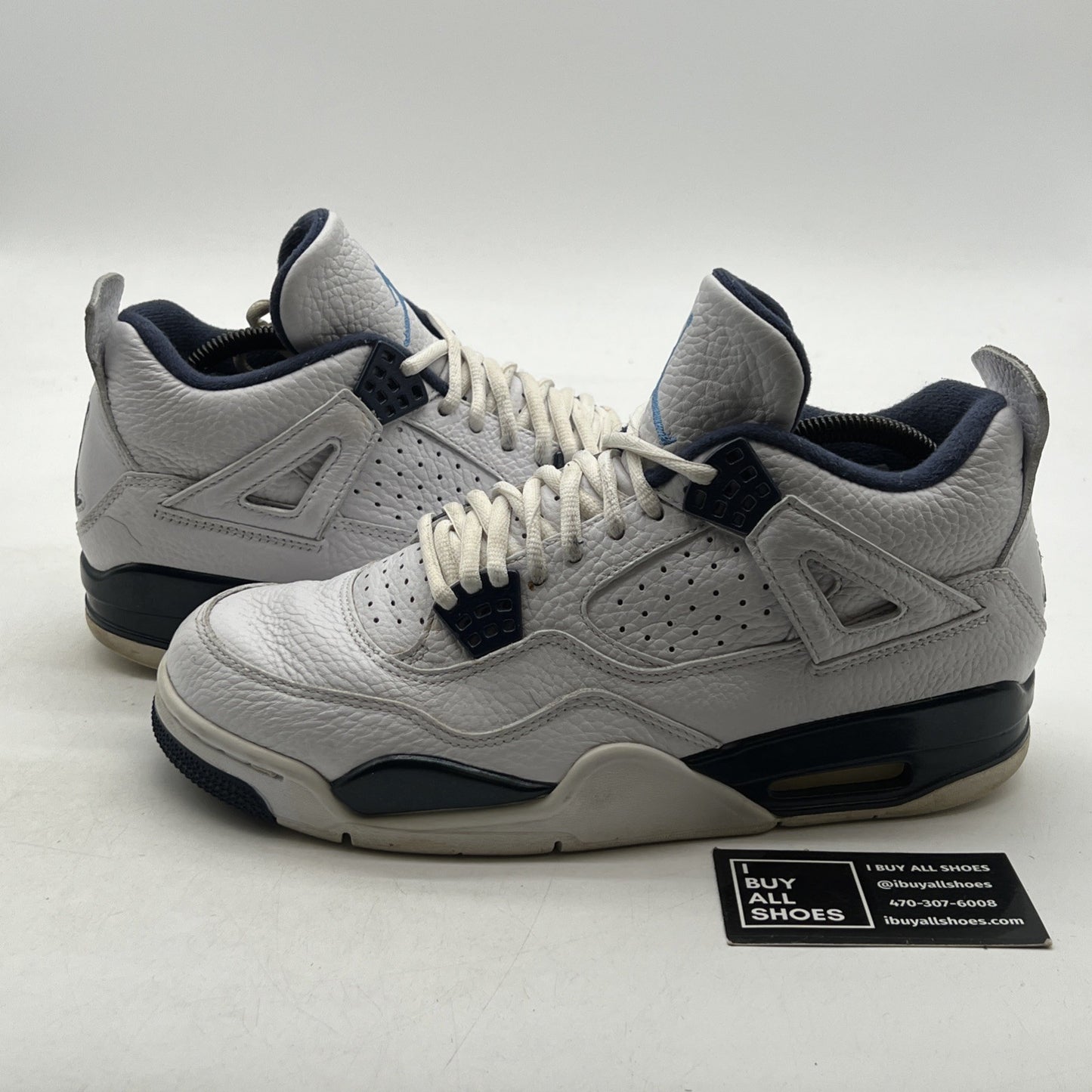 Size 9 - Air Jordan 4 Retro LS Columbia (314254-107)