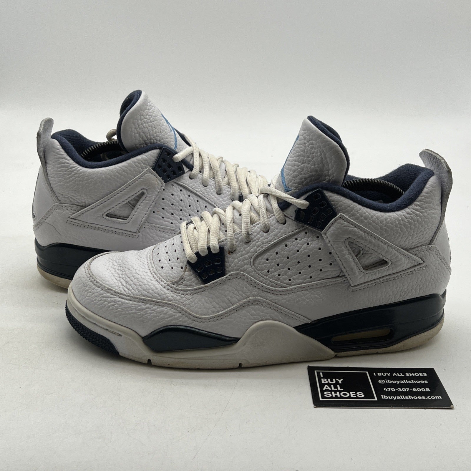 Size 9 - Air Jordan 4 Retro LS Columbia (314254-107)