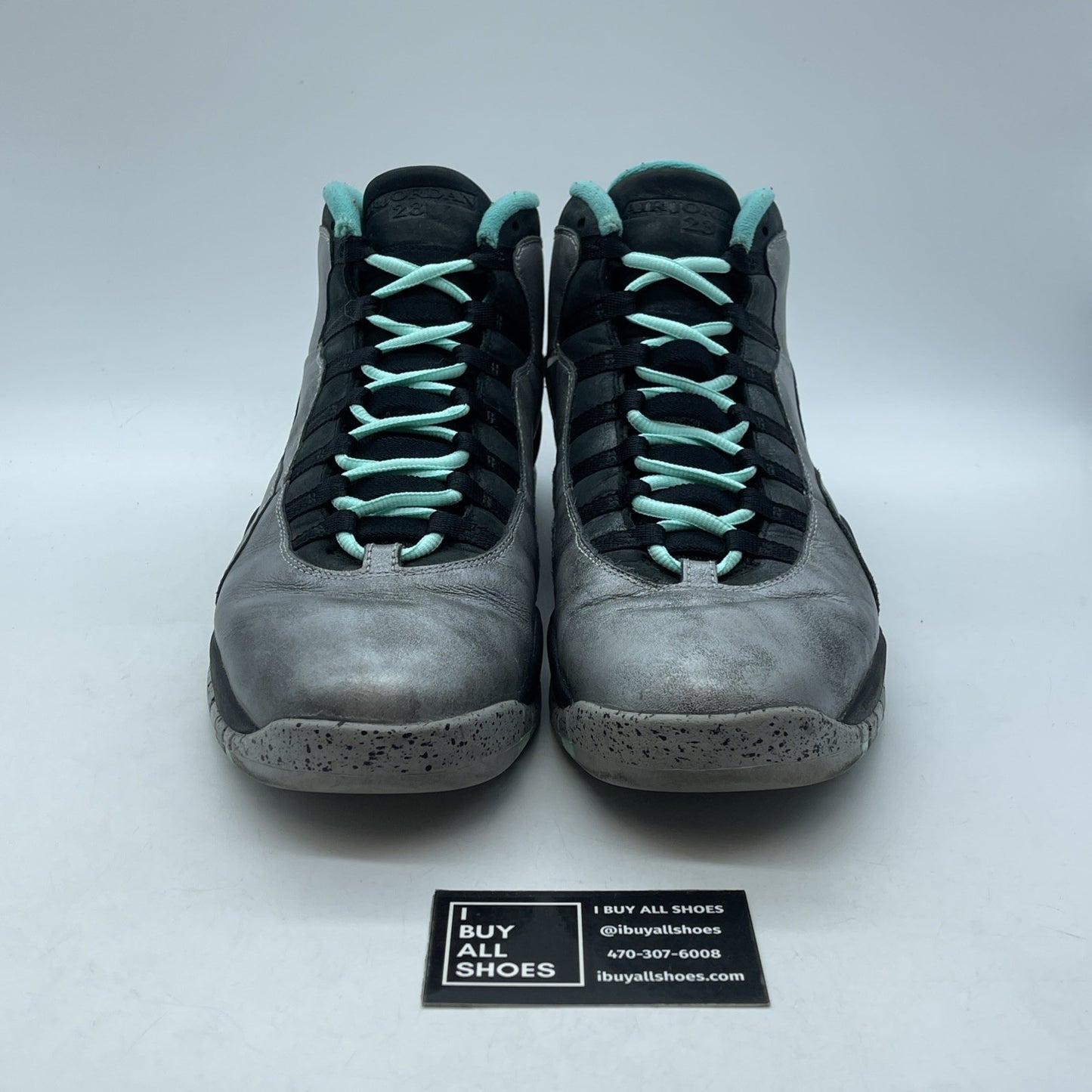 Size 12 - Air Jordan 10 Retro Lady Liberty Grey Black Leather (705178-045)