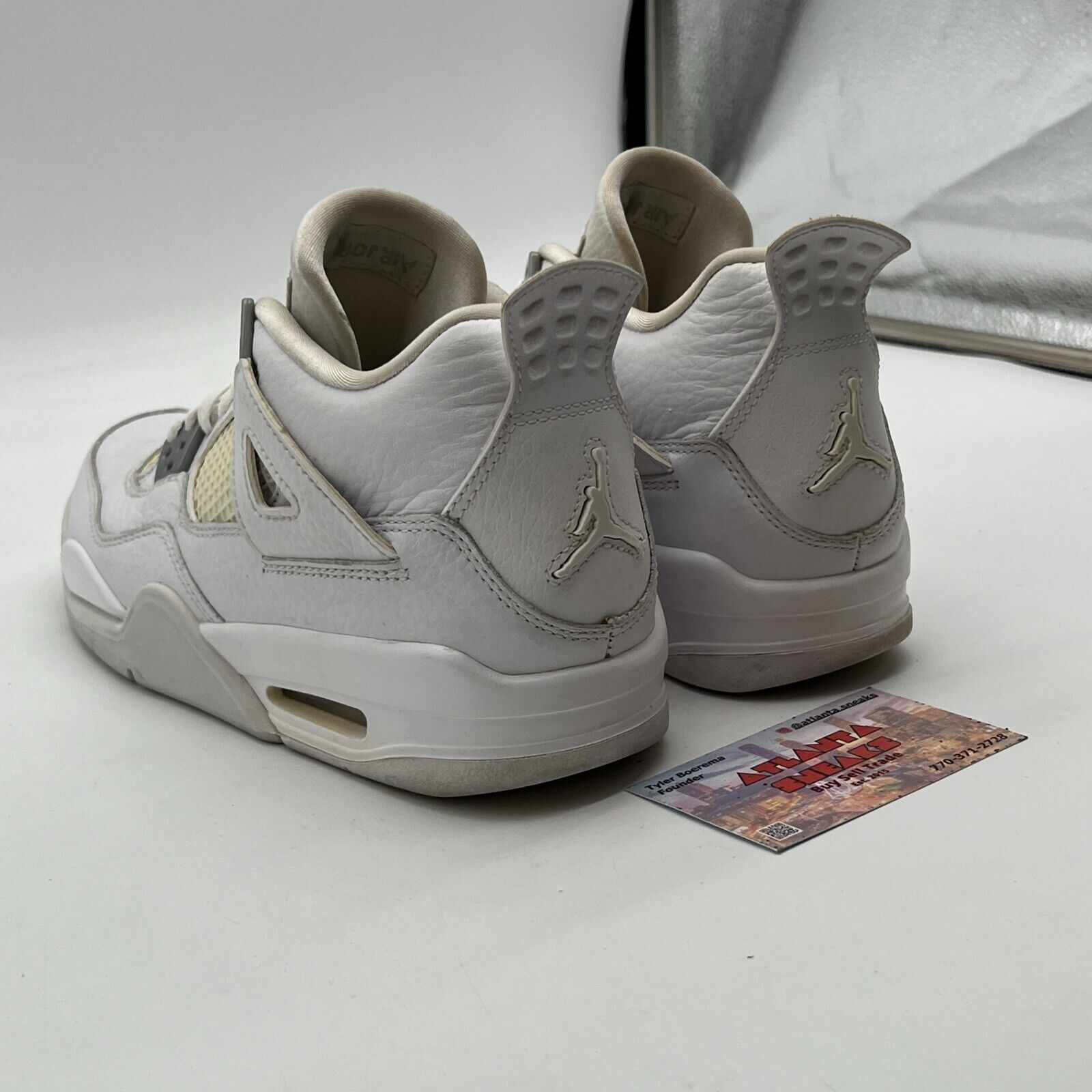 Size 5.5Y - Air Jordan 4 Retro Mid Pure Money (408452-100)