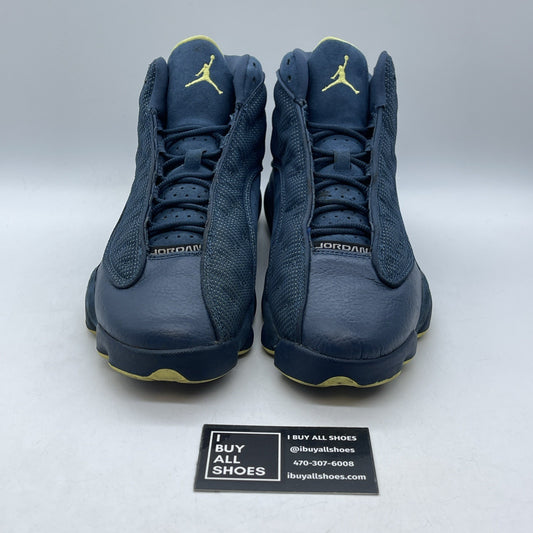 Size 8.5 - Air Jordan 13 Retro Squadron Blue Suede Leather (414571405)