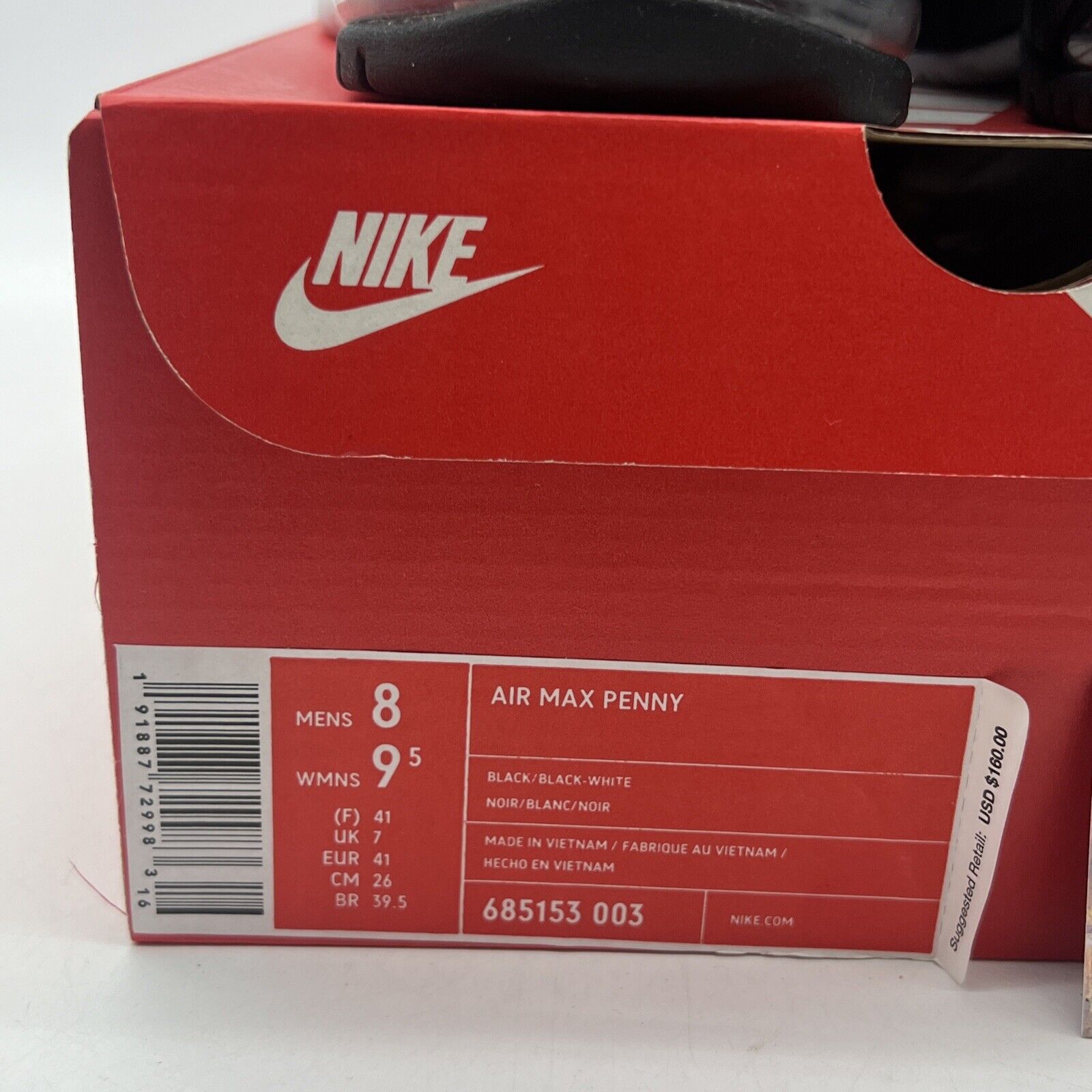 Size 8 - Nike Air Max Penny 1996 Olympics (685153-003)