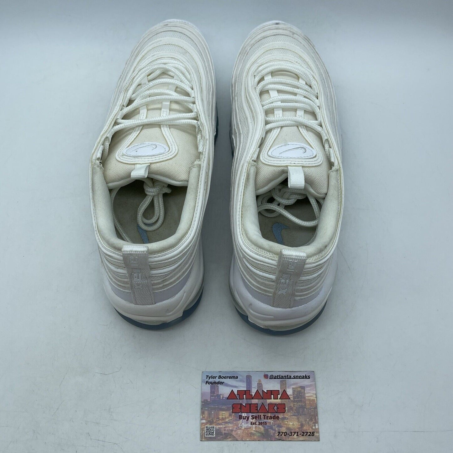 Size 9.5 - Nike Air Max 97 White Ice Leather (CT4526-100)