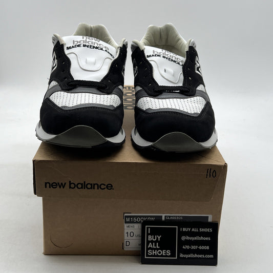 Size 10 - New Balance 1500 Made in England Black White (M1500KGW)