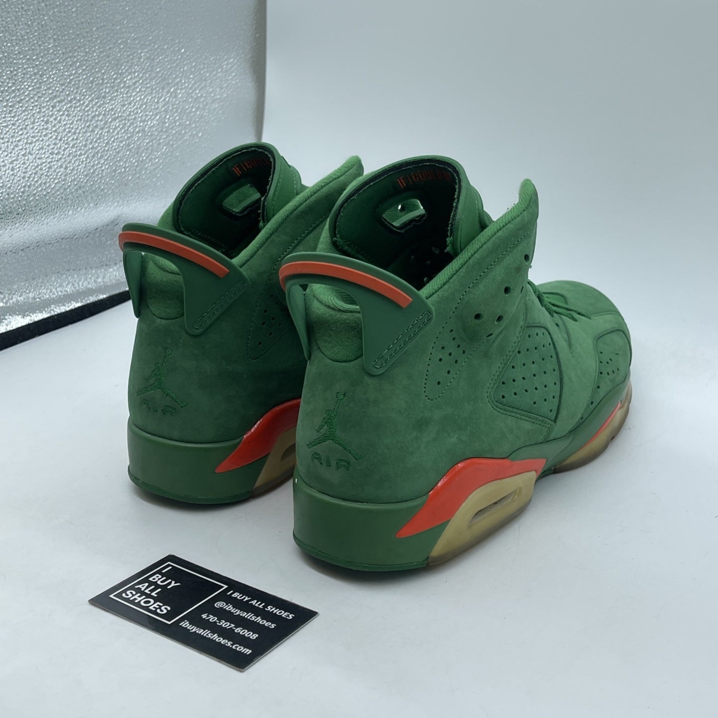 Size 11 - Air Jordan 6 Retro NRG Green Suede Gatorade Suede (AJ5986-335)
