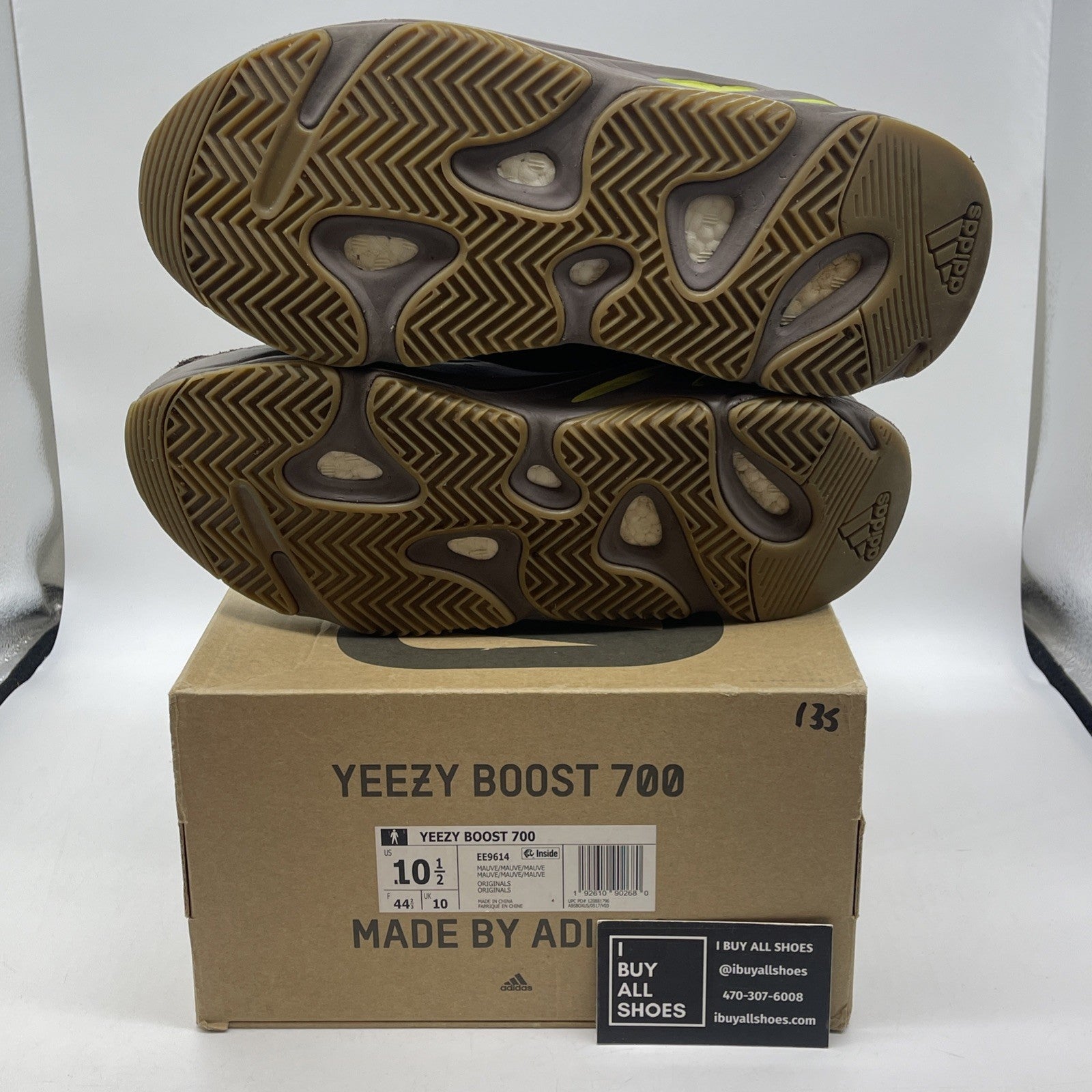 Size 10.5 - adidas Yeezy Boost 700 V1 Mauve Brown Suede Leather (EE9614)